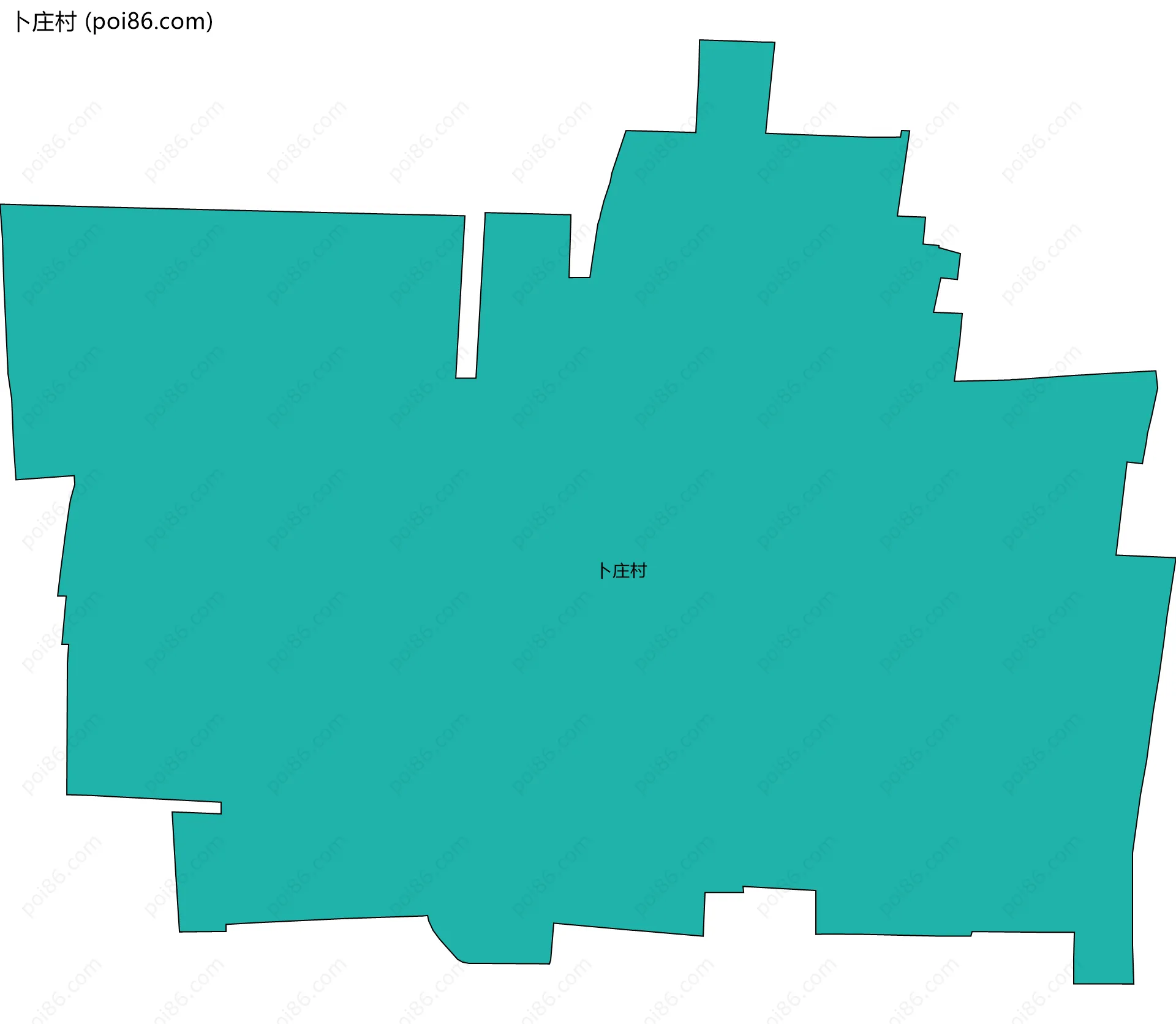 卜庄村边界地图