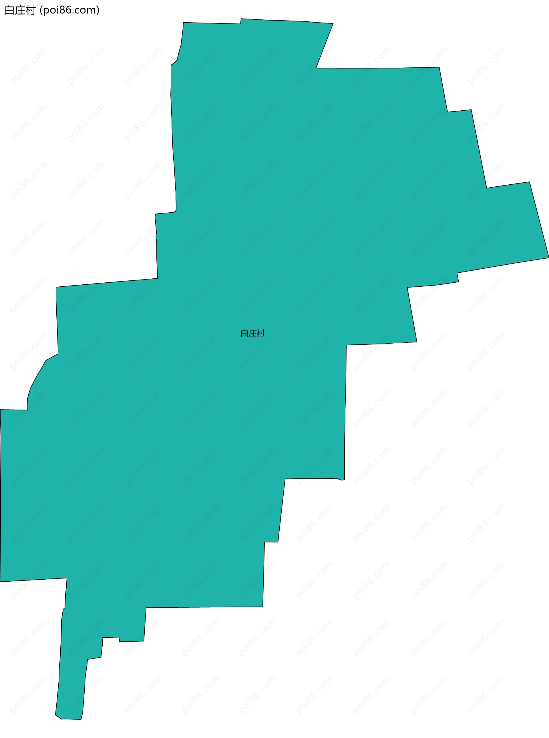 白庄村边界地图