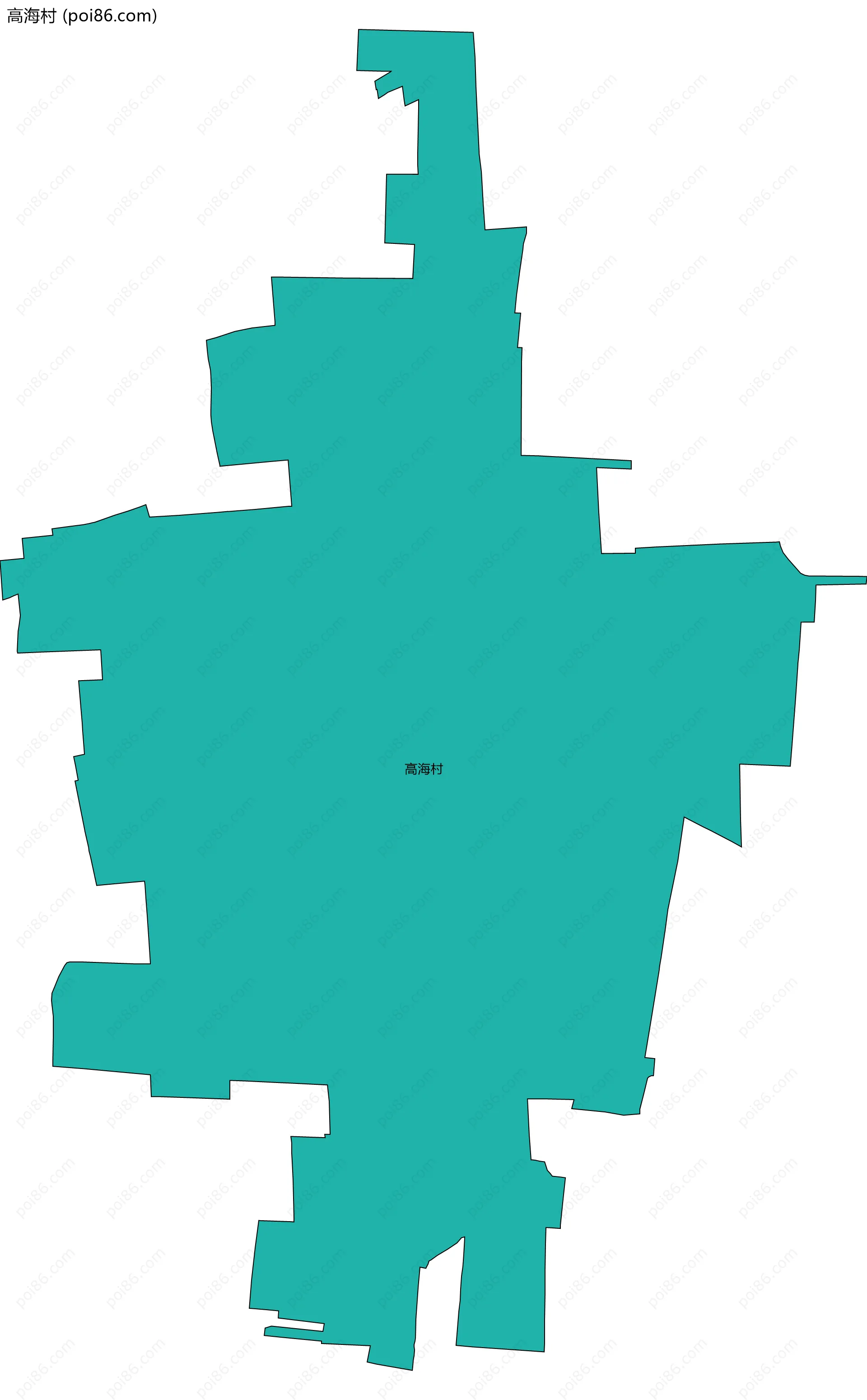 高海村边界地图
