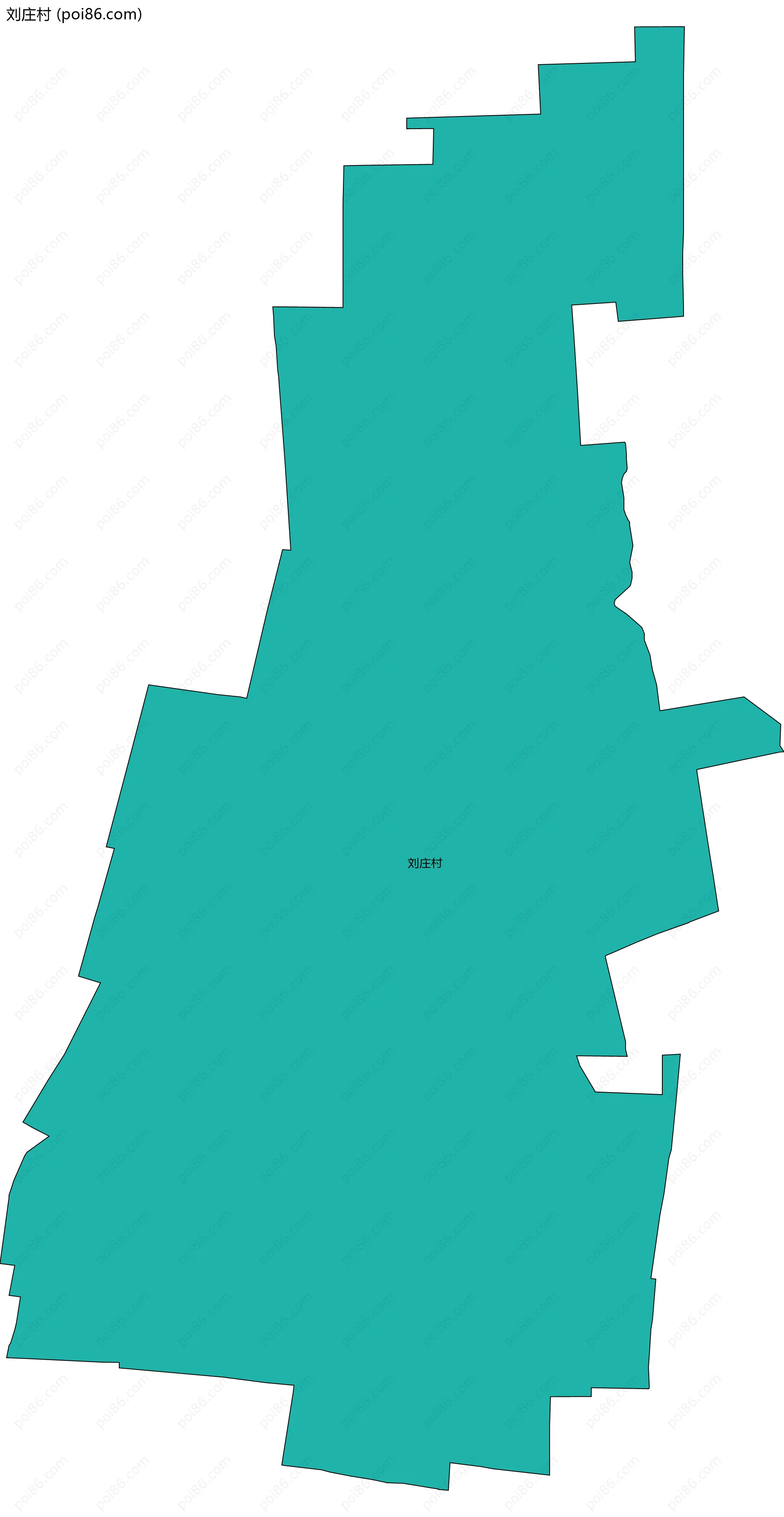 刘庄村边界地图