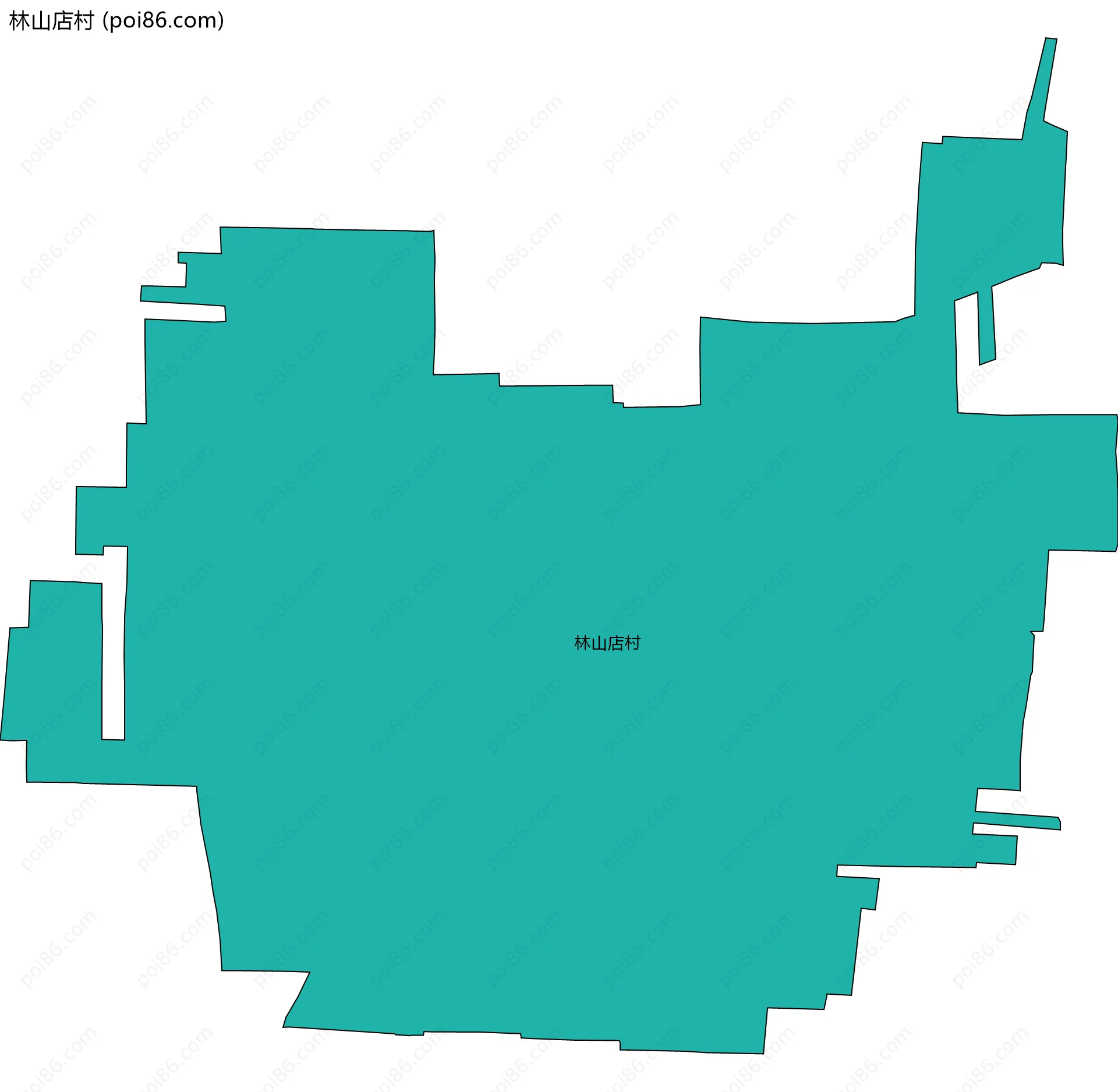 林山店村边界地图