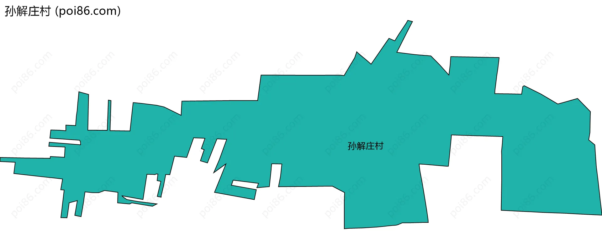 孙解庄村边界地图