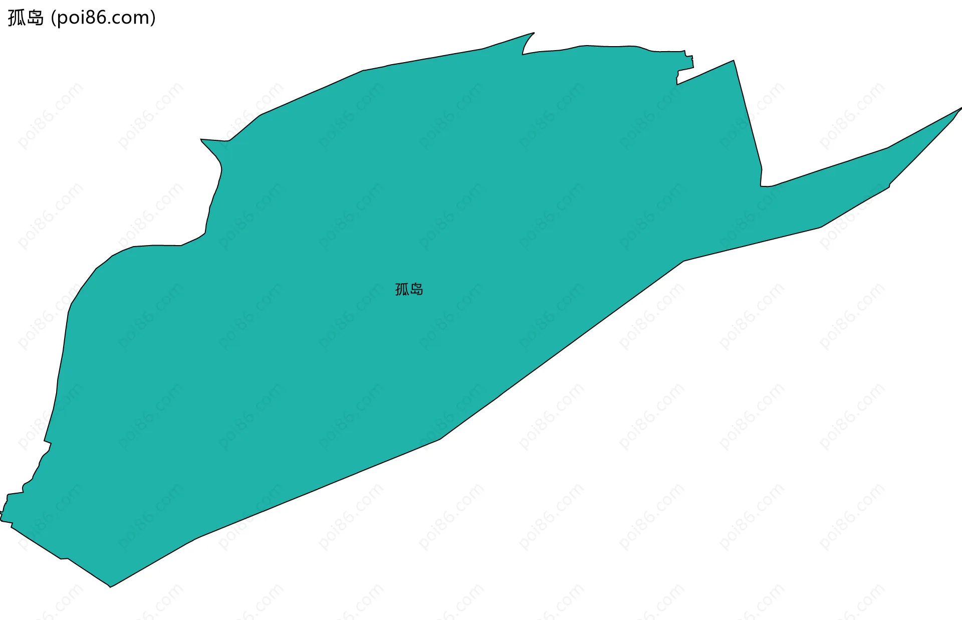 孤岛边界地图