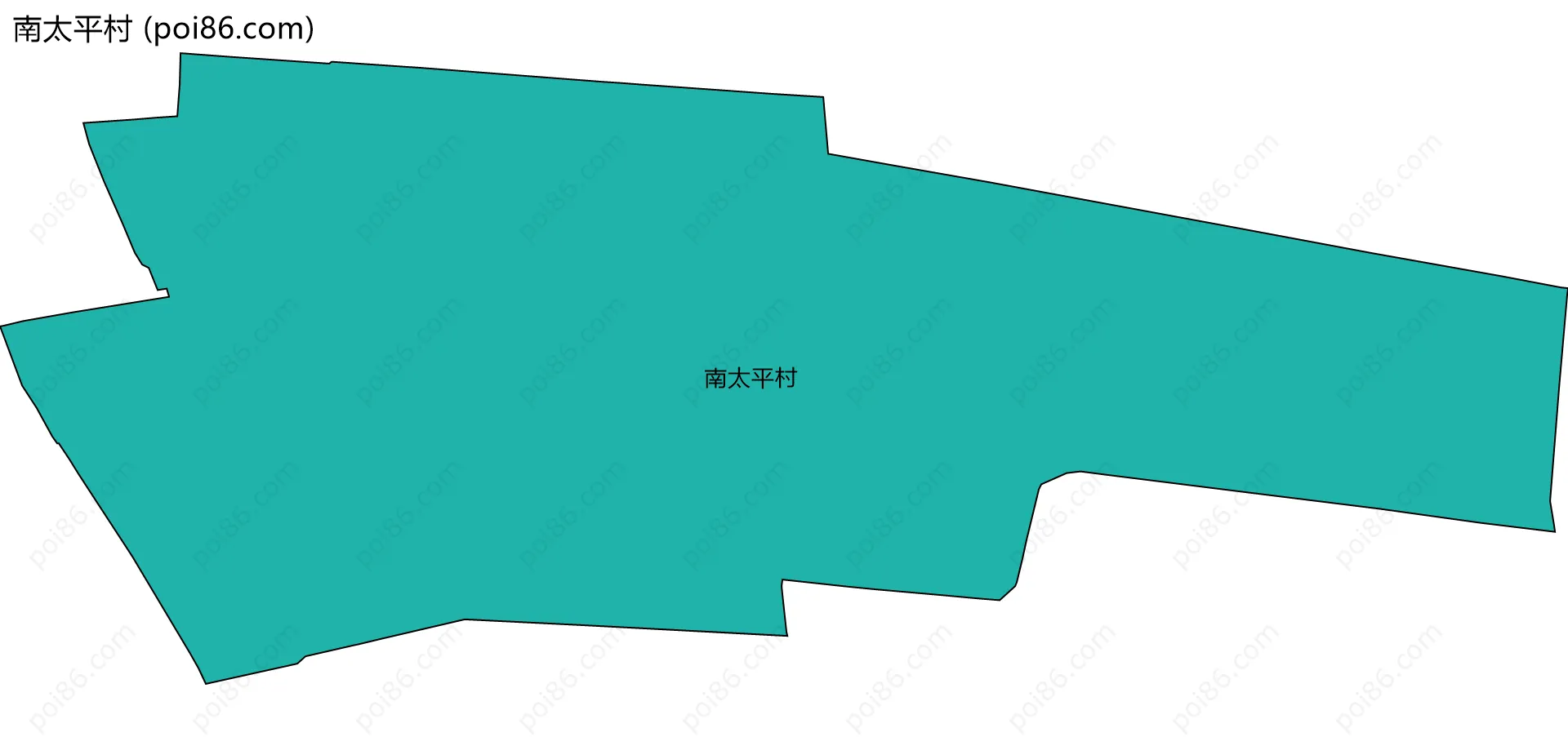 南太平村边界地图