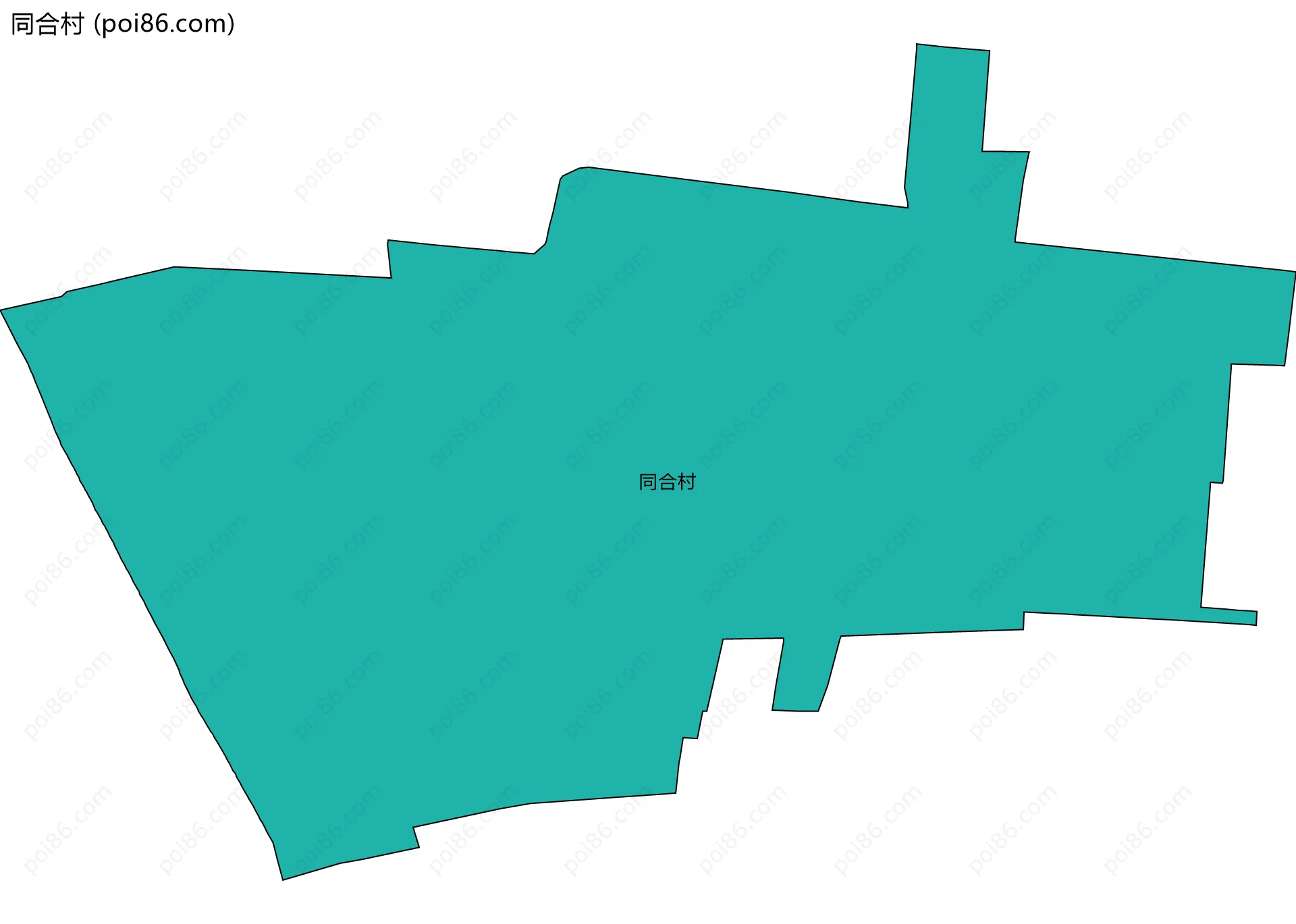同合村边界地图