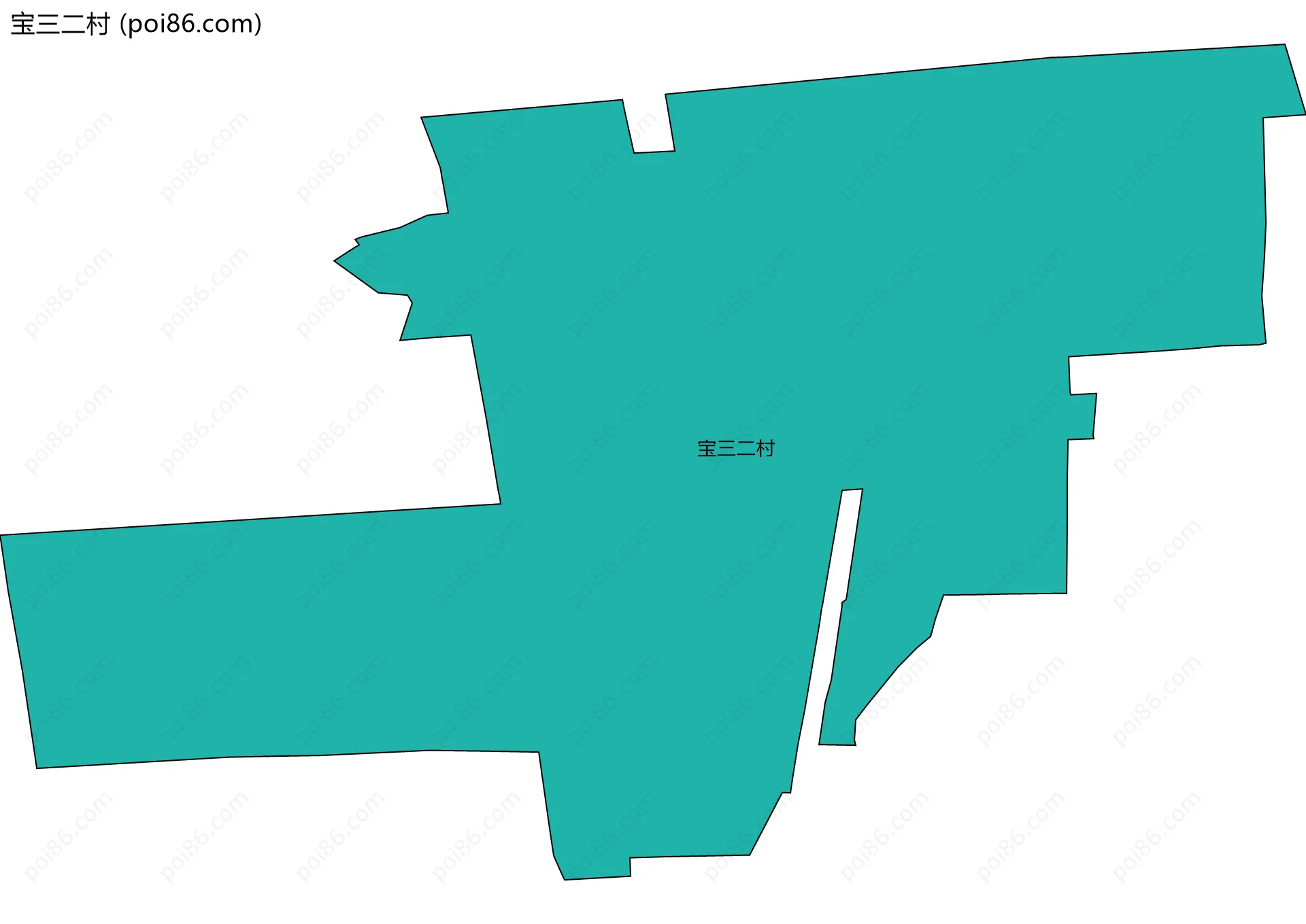宝三二村边界地图