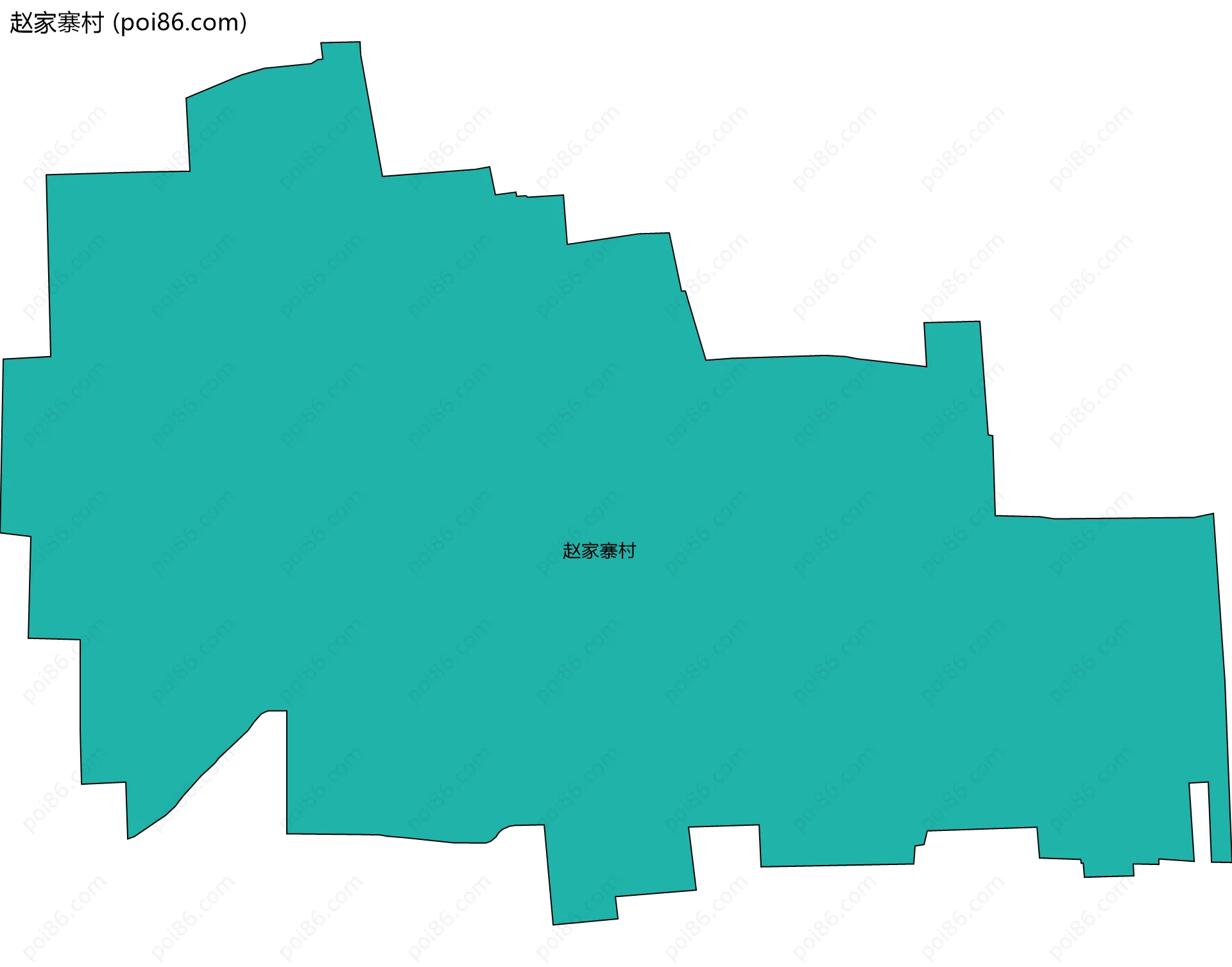 赵家寨村边界地图