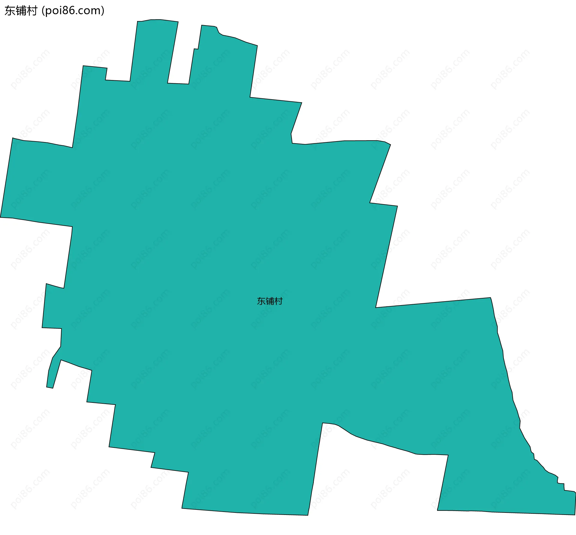 东铺村边界地图