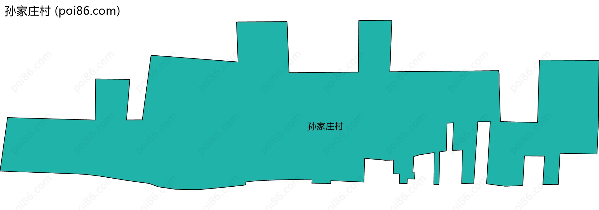 孙家庄村边界地图