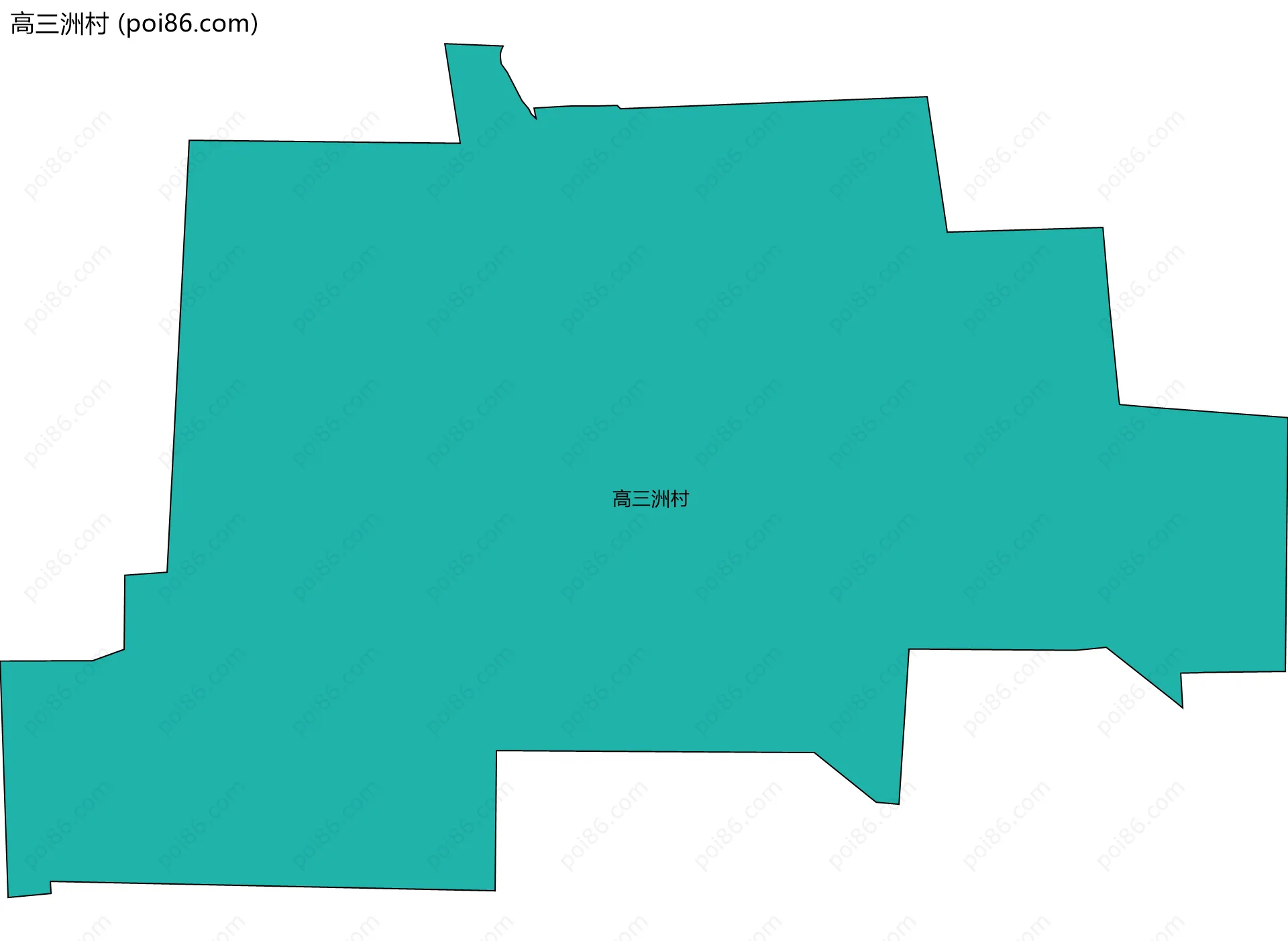 高三洲村边界地图