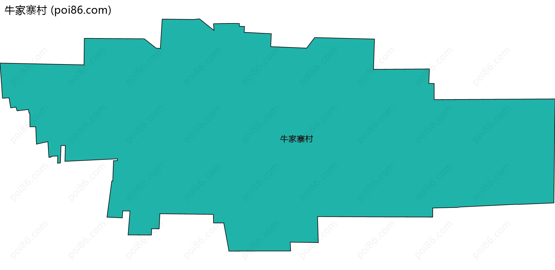 牛家寨村边界地图