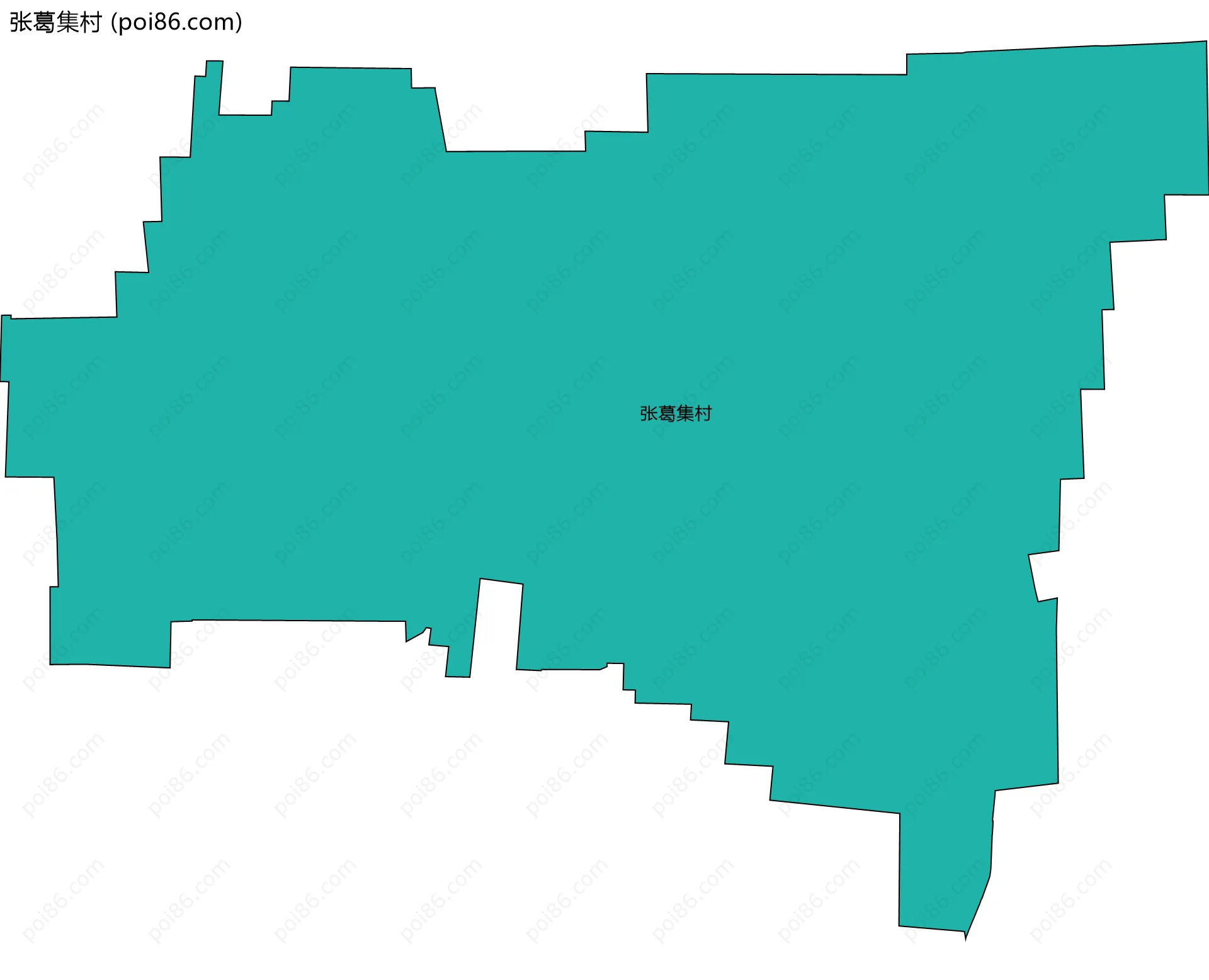 张葛集村边界地图