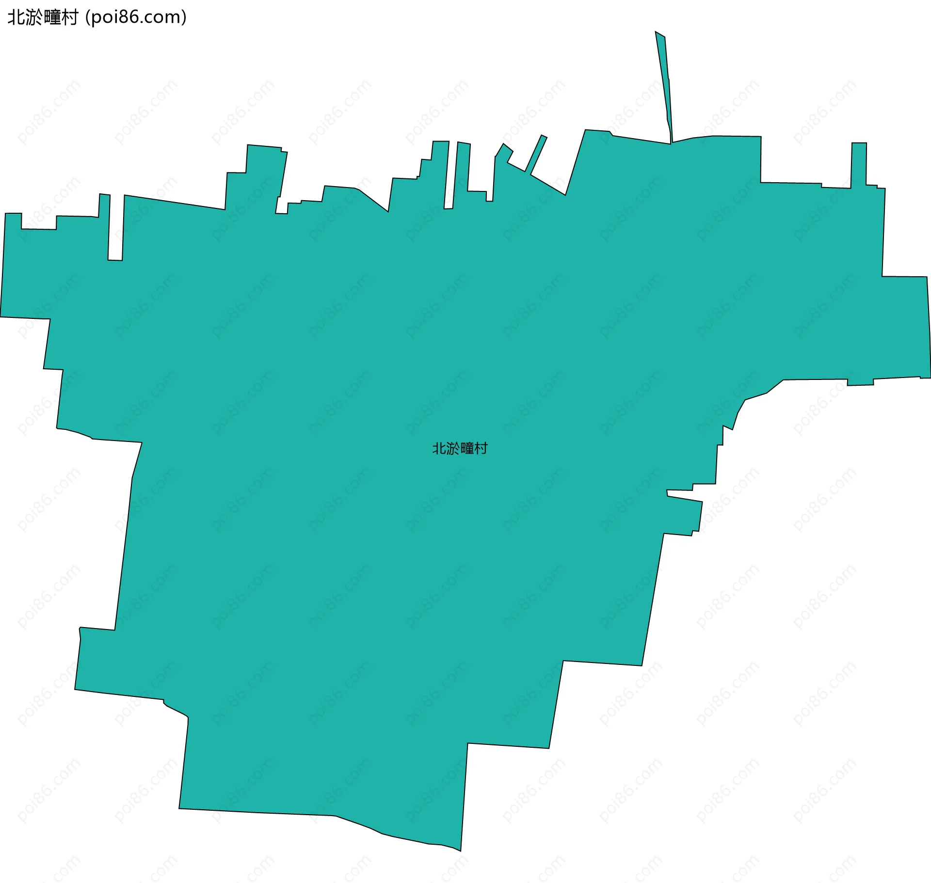 北淤疃村边界地图
