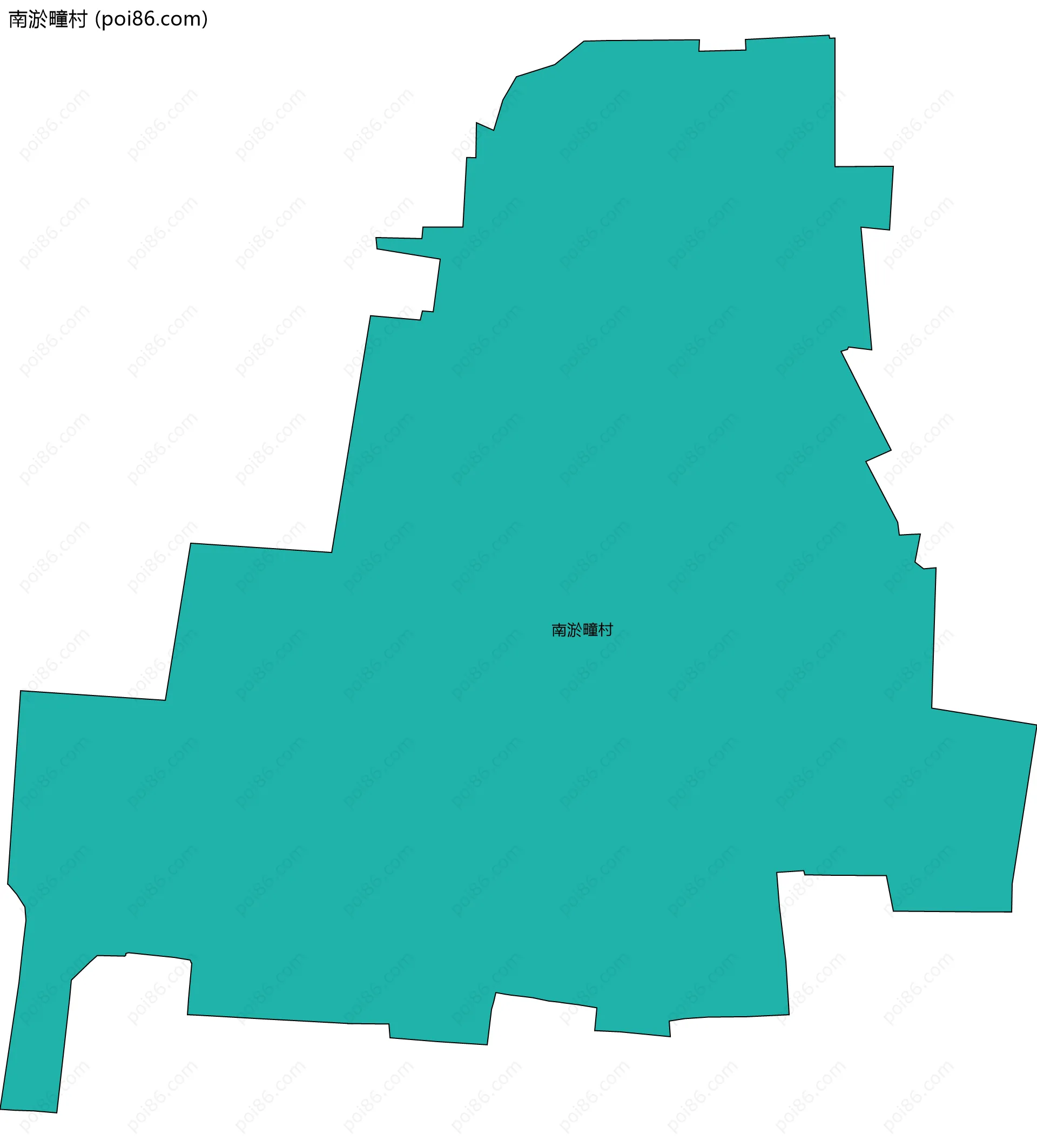 南淤疃村边界地图