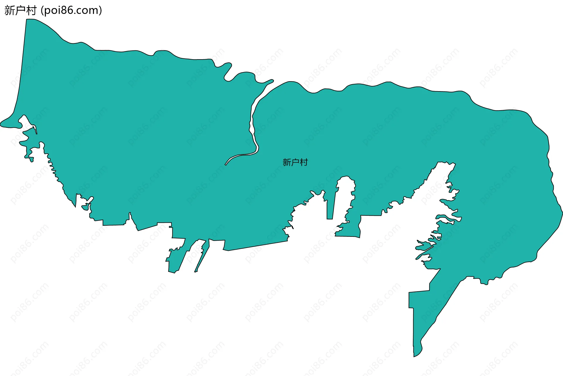 新户村边界地图