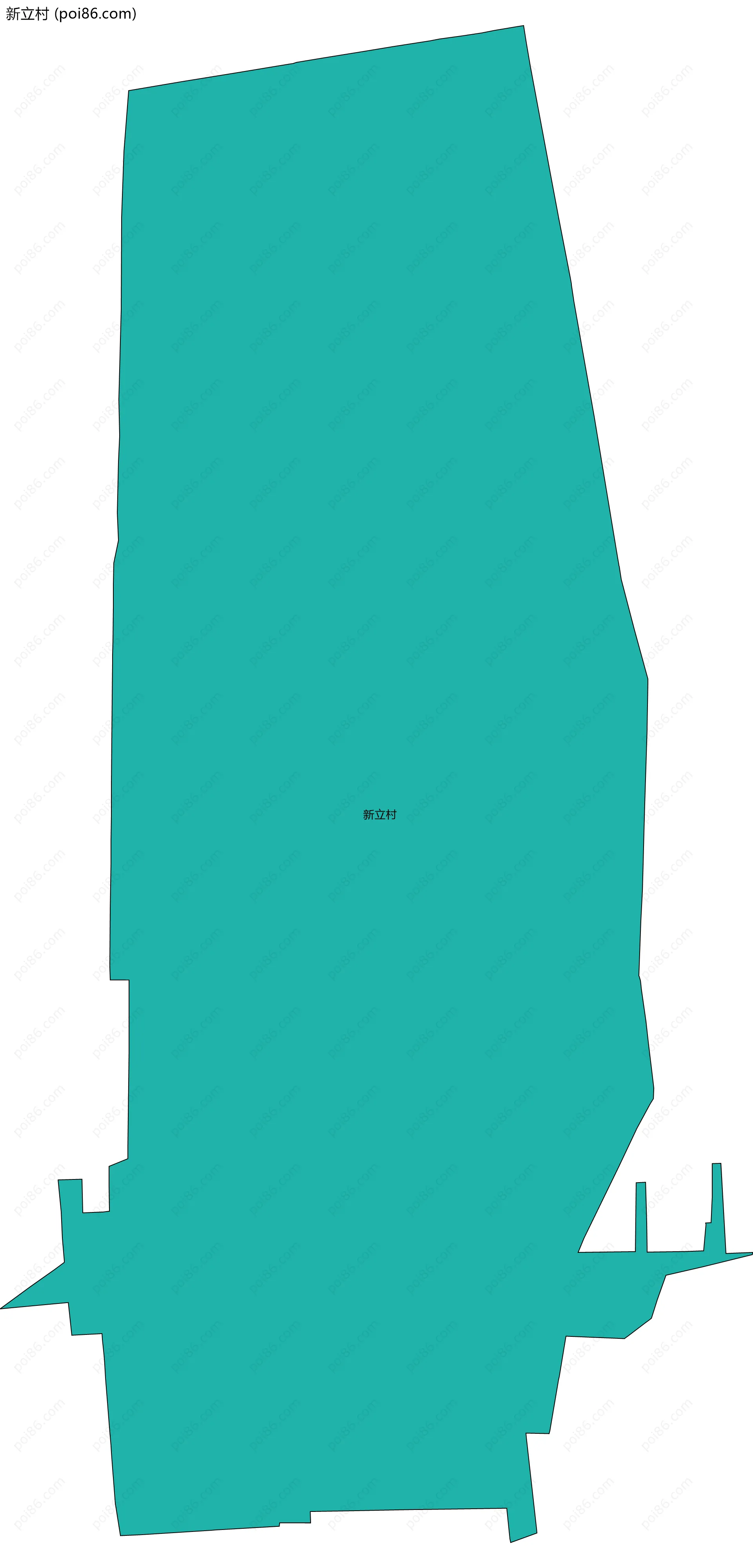 新立村边界地图