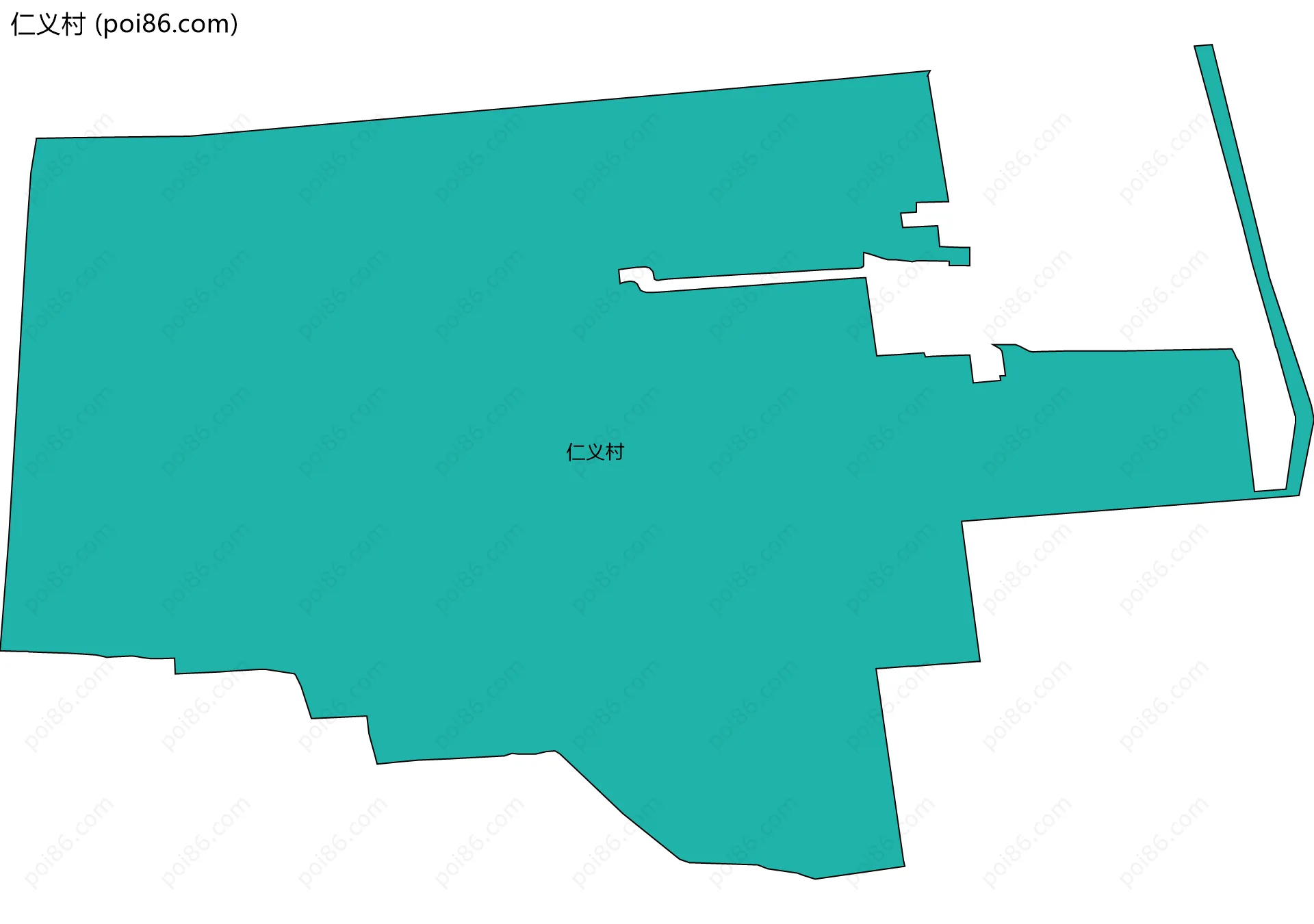 仁义村边界地图