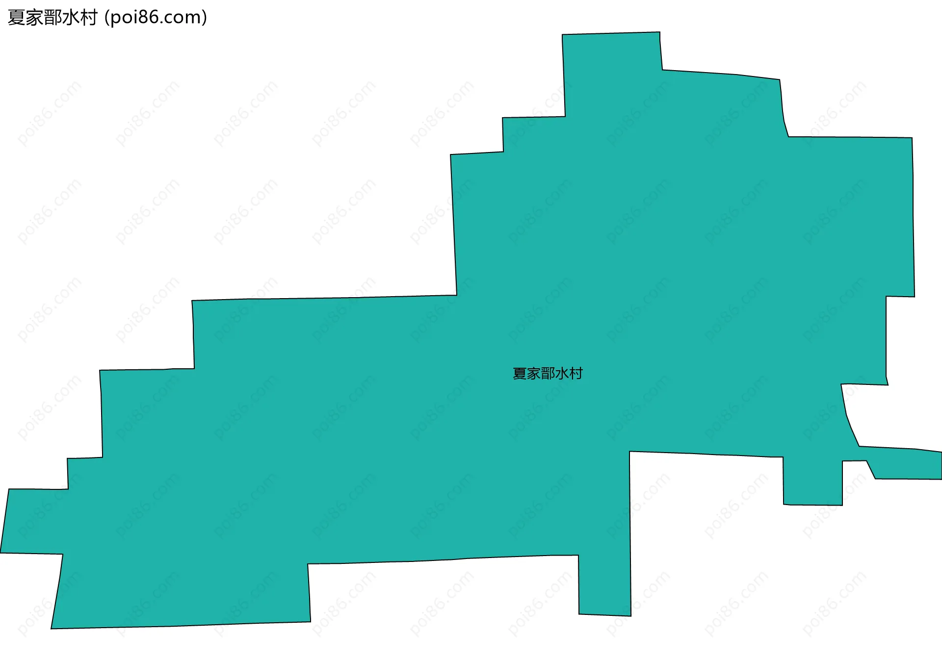 夏家鄑水村边界地图