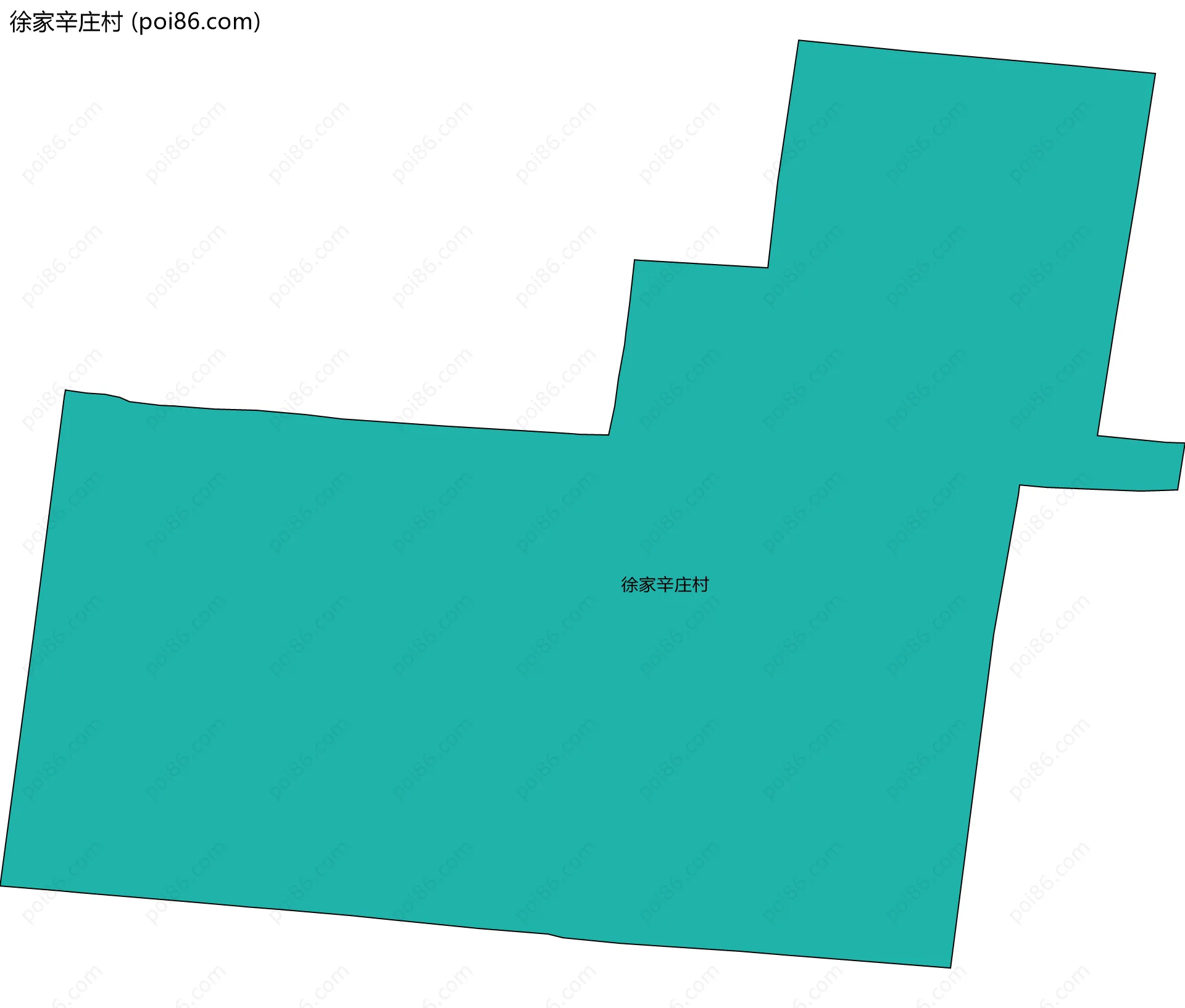 徐家辛庄村边界地图