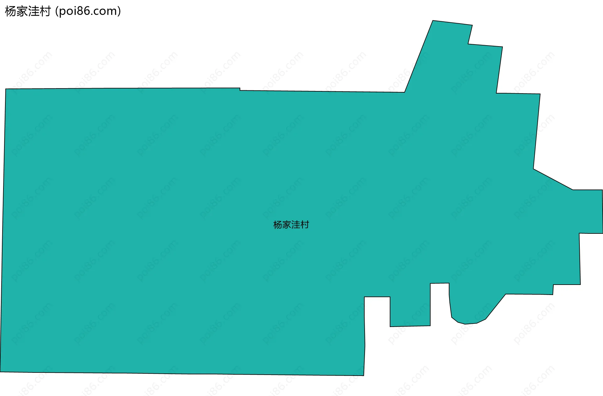 杨家洼村边界地图