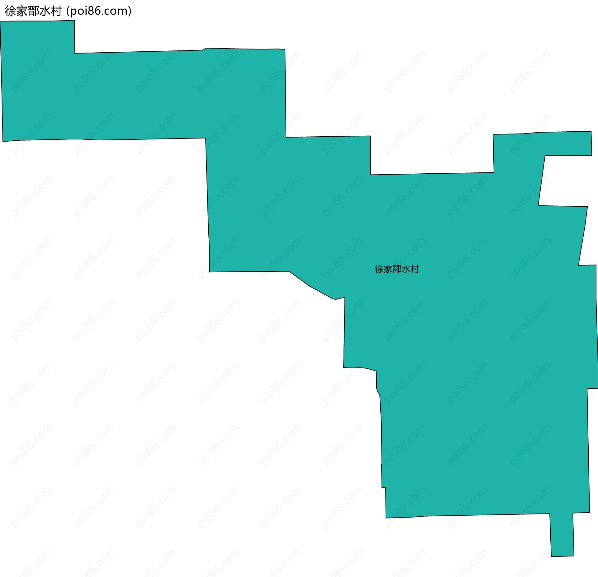 徐家鄑水村边界地图