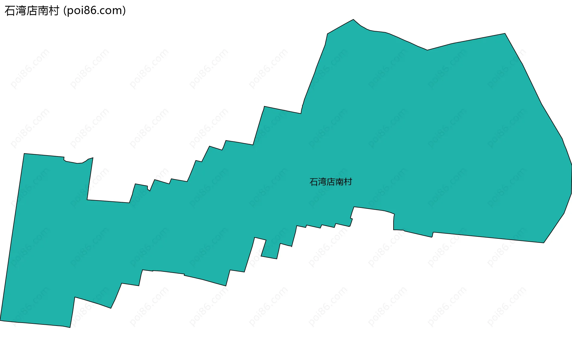 石湾店南村边界地图