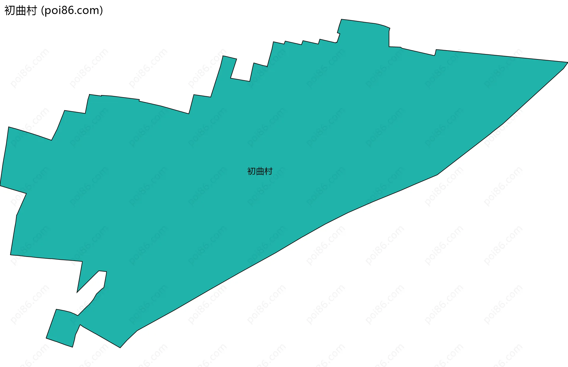初曲村边界地图