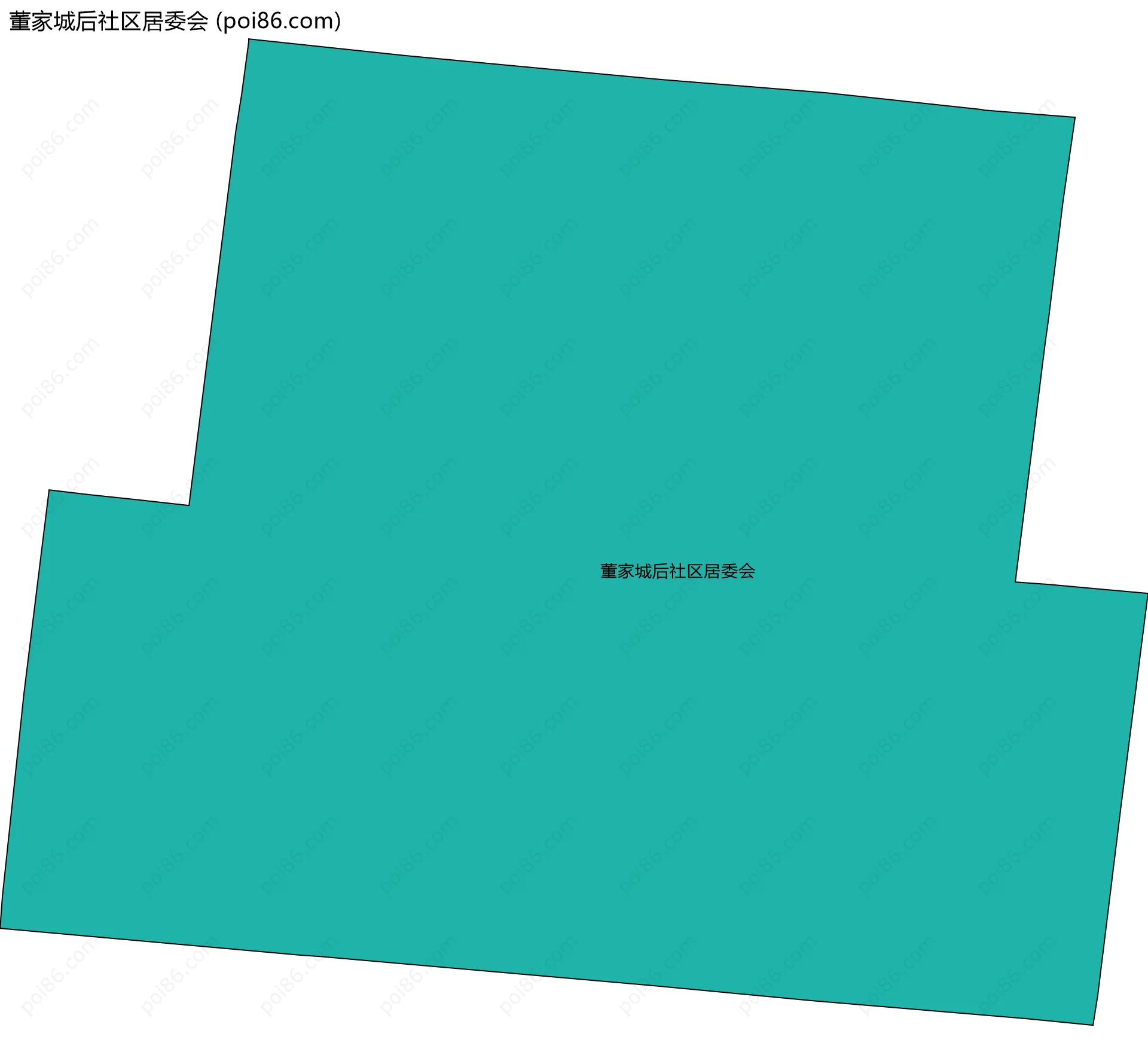 董家城后社区居委会边界地图