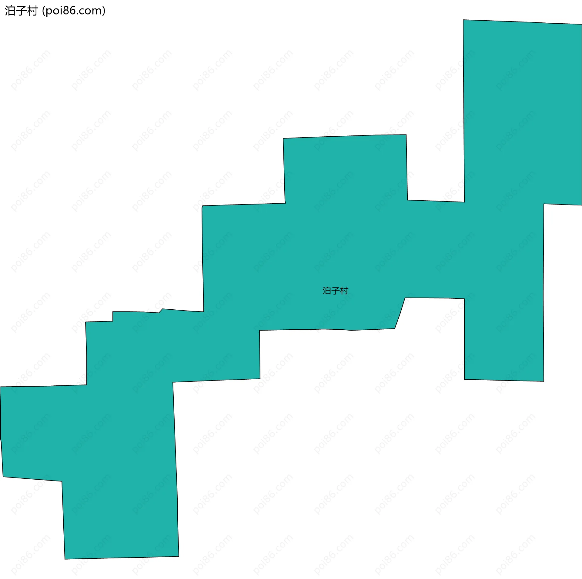 泊子村边界地图