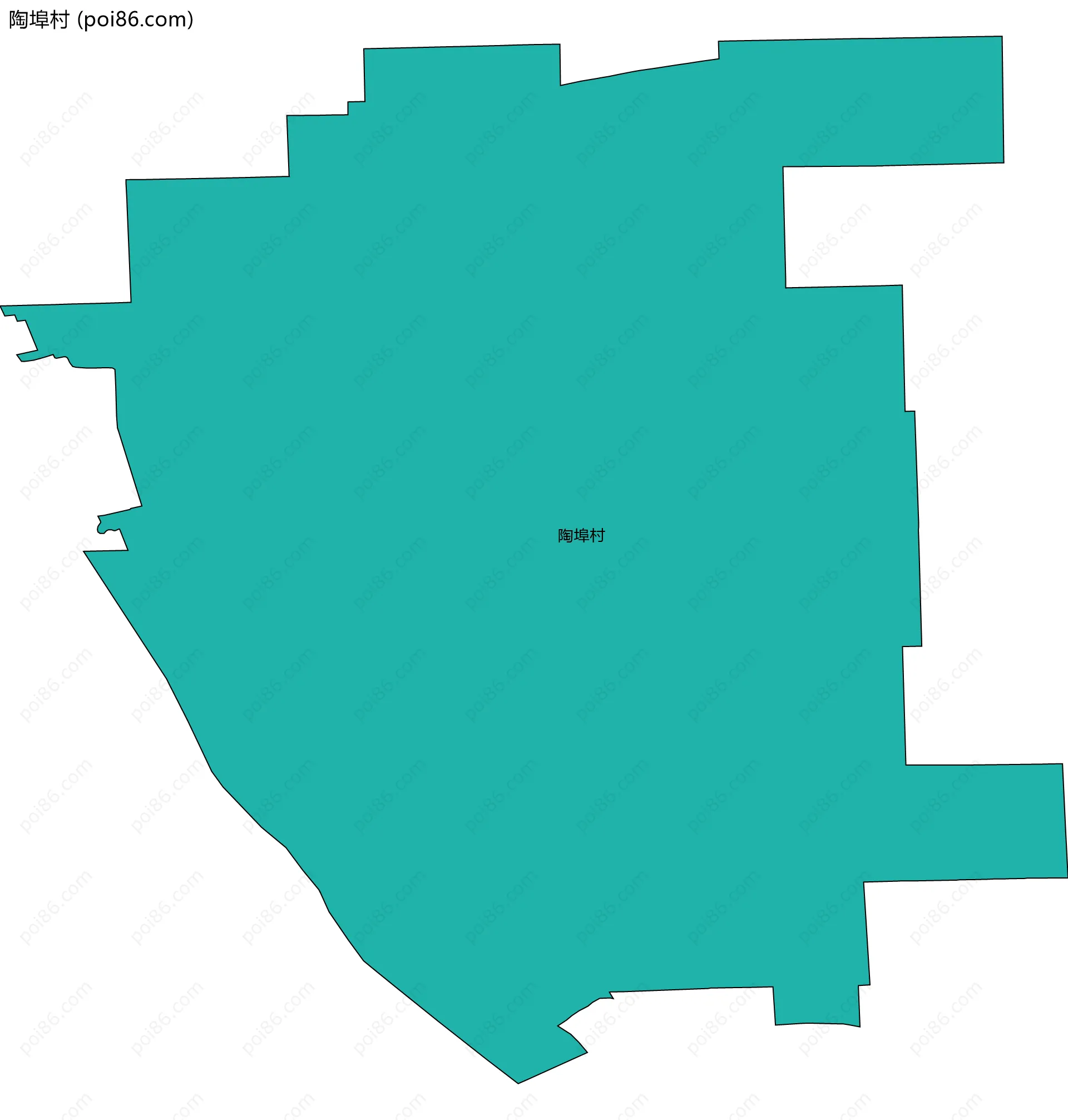 陶埠村边界地图