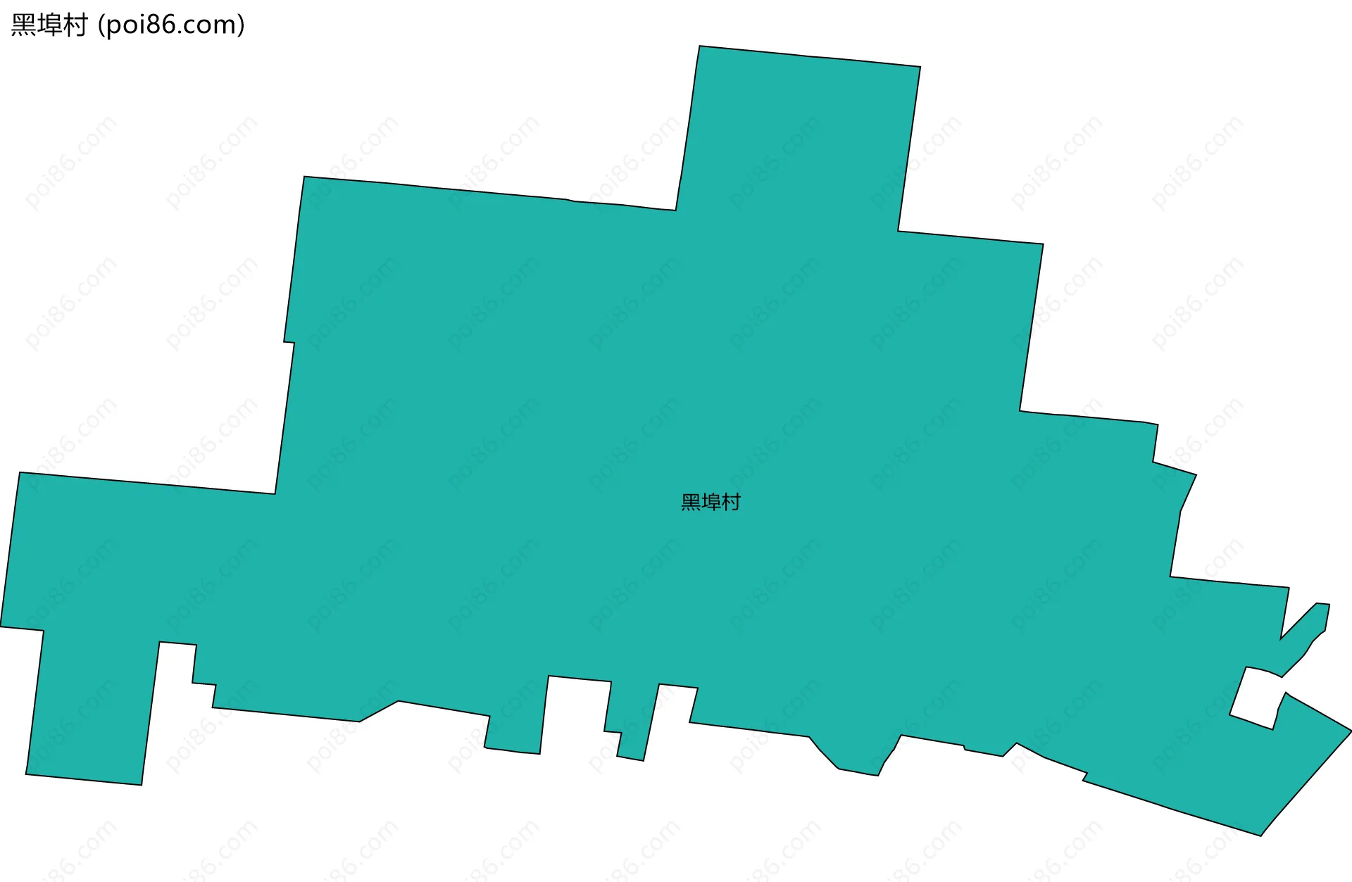 黑埠村边界地图