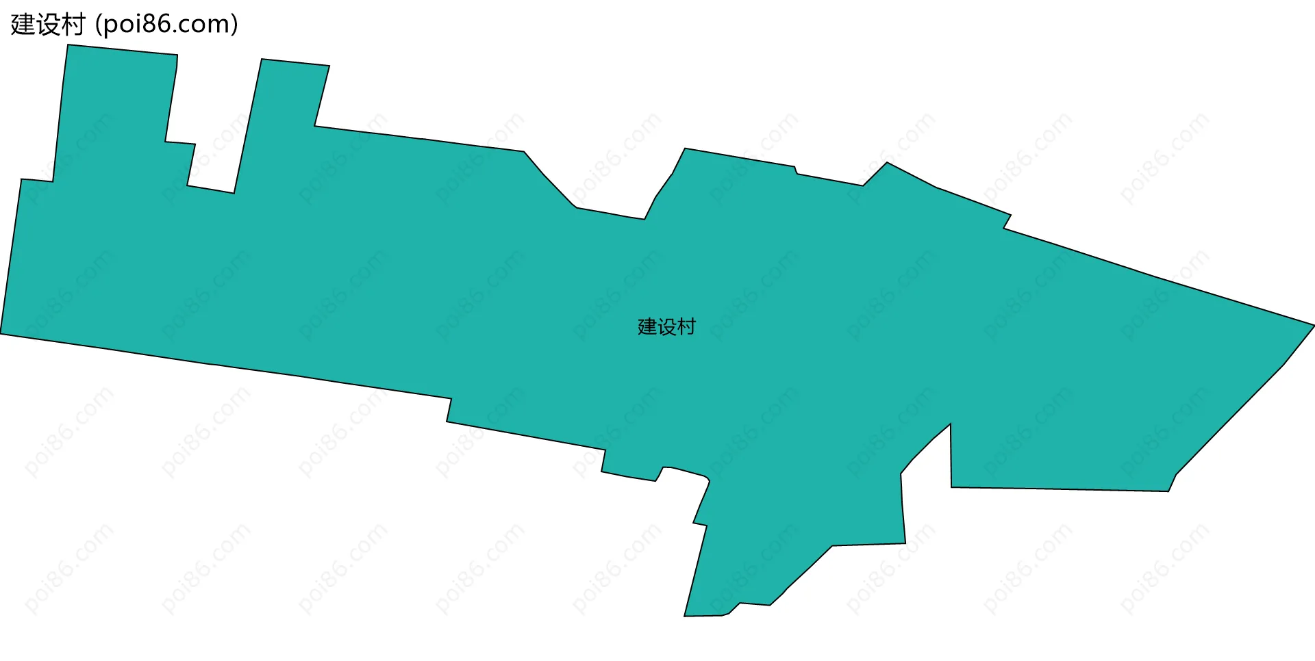 建设村边界地图