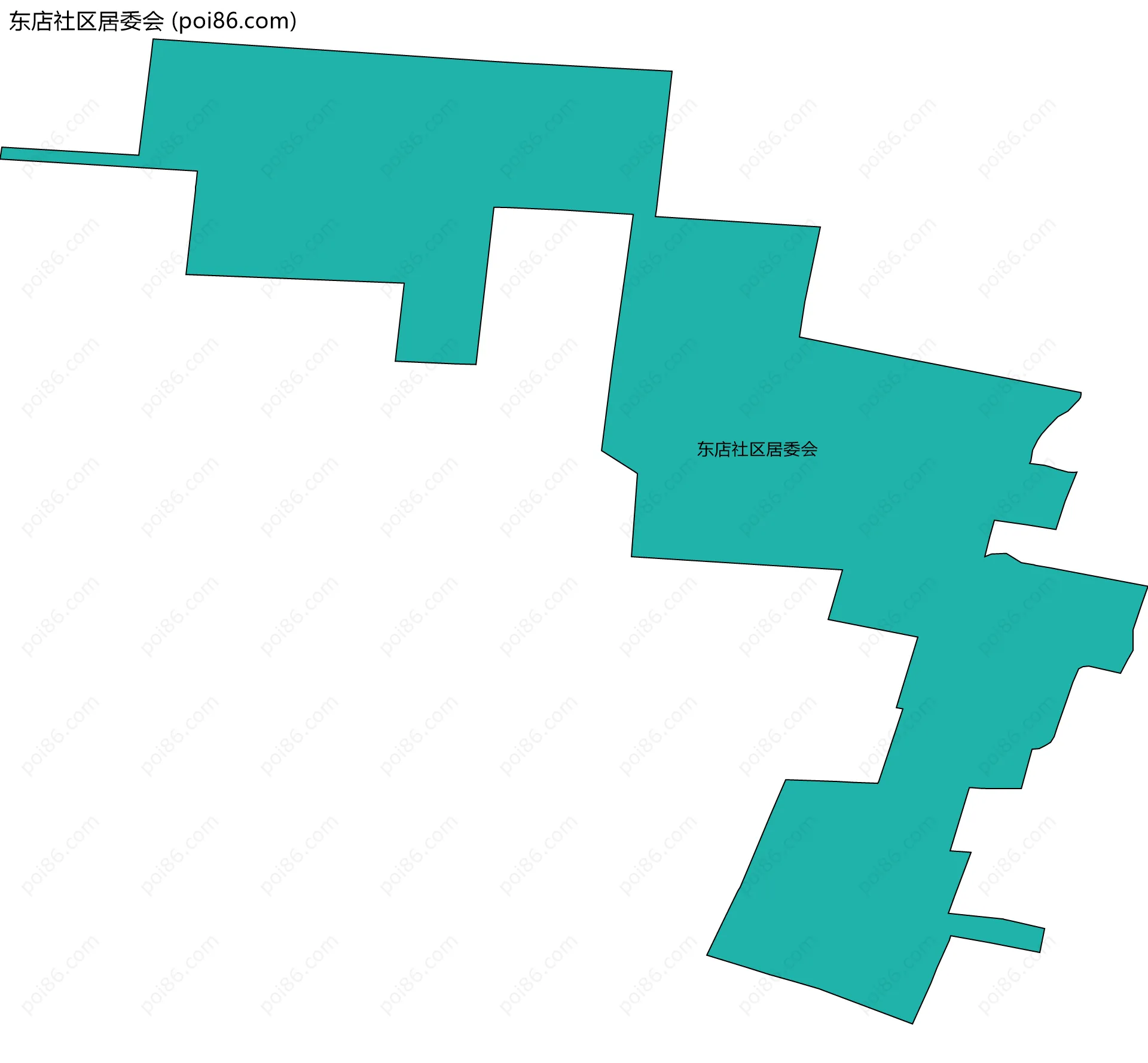 东店社区居委会边界地图