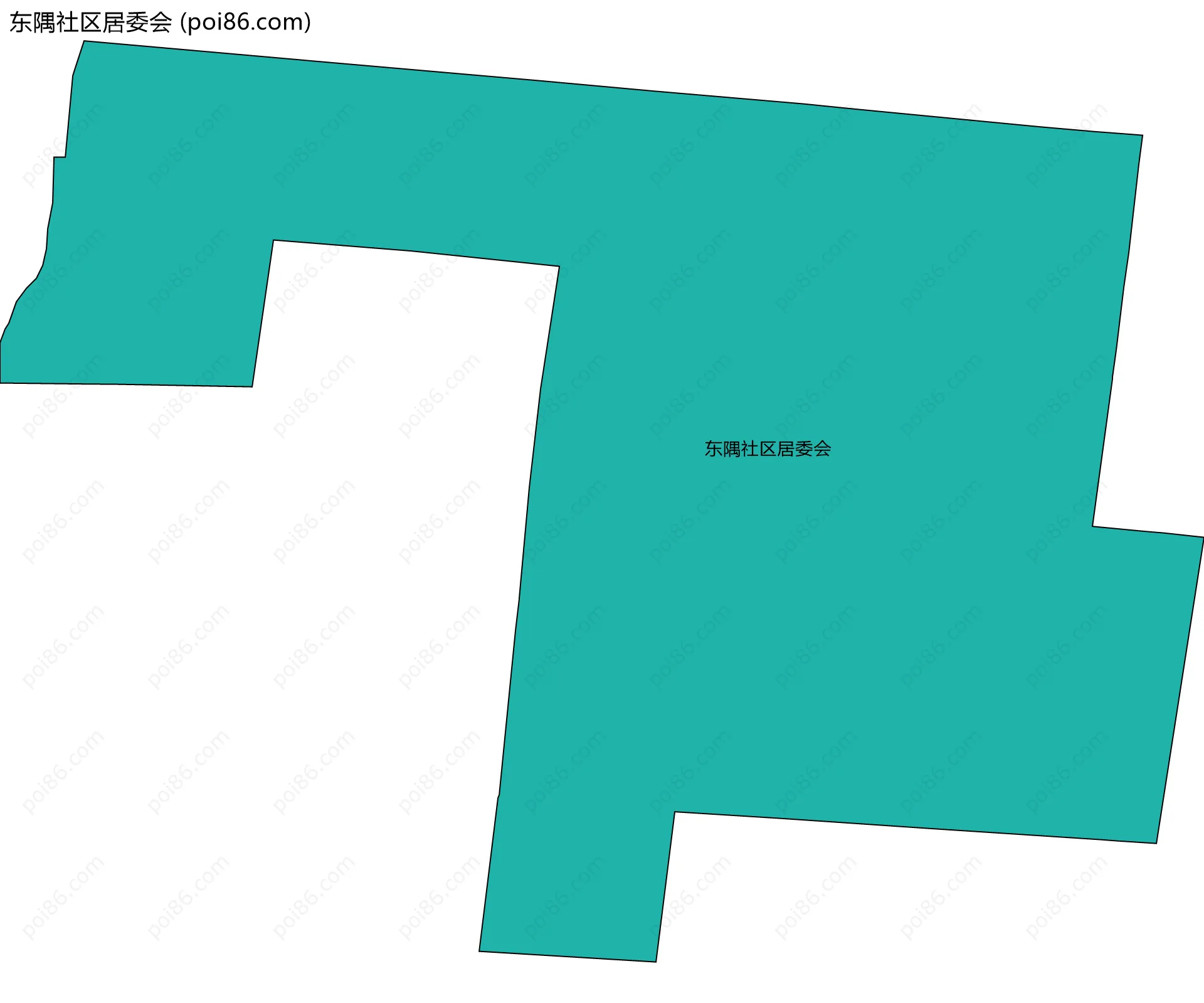 东隅社区居委会边界地图