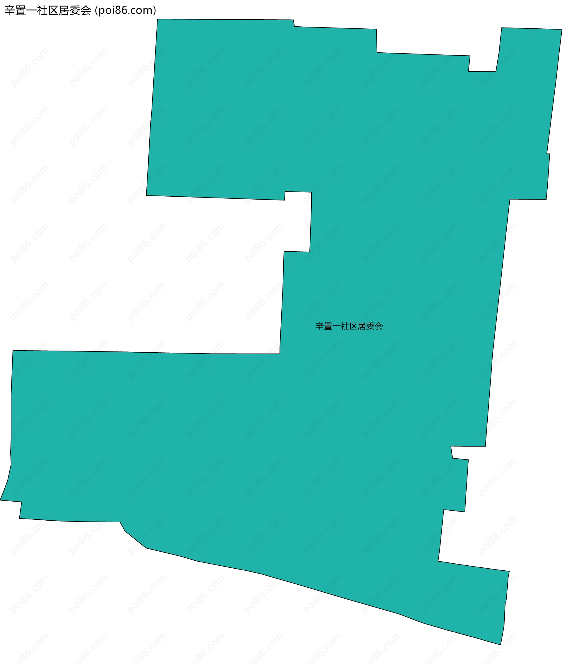 辛置一社区居委会边界地图