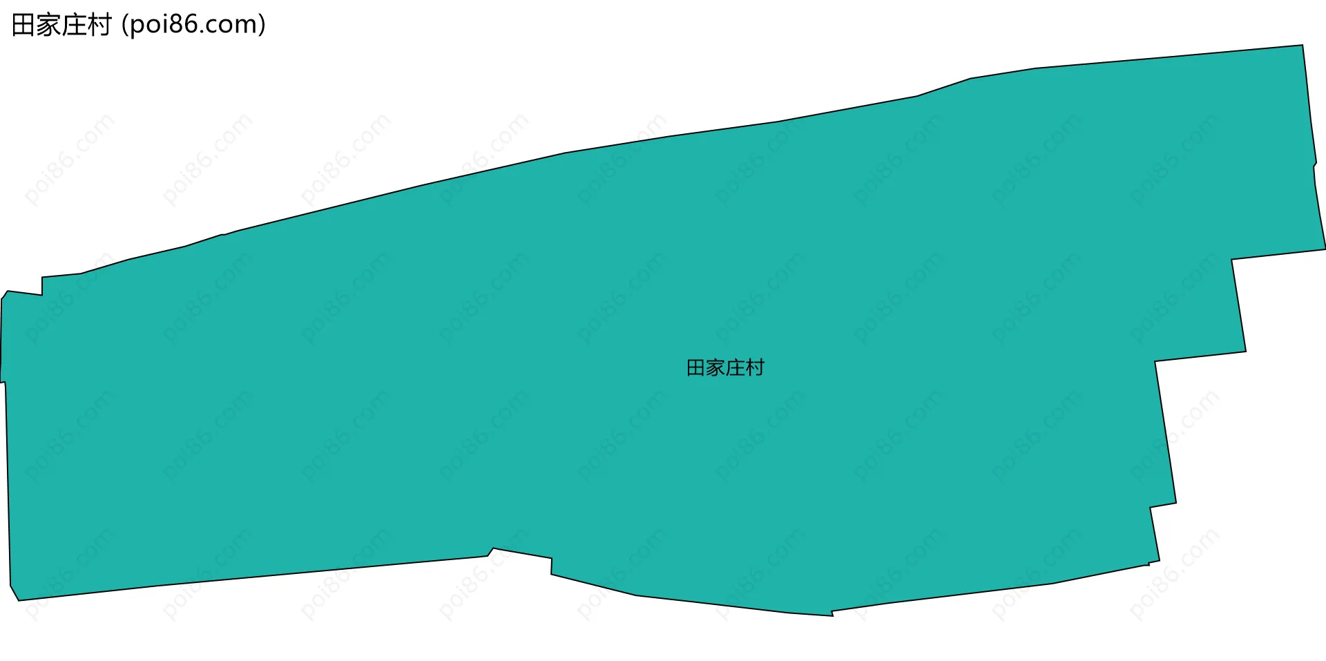 田家庄村边界地图