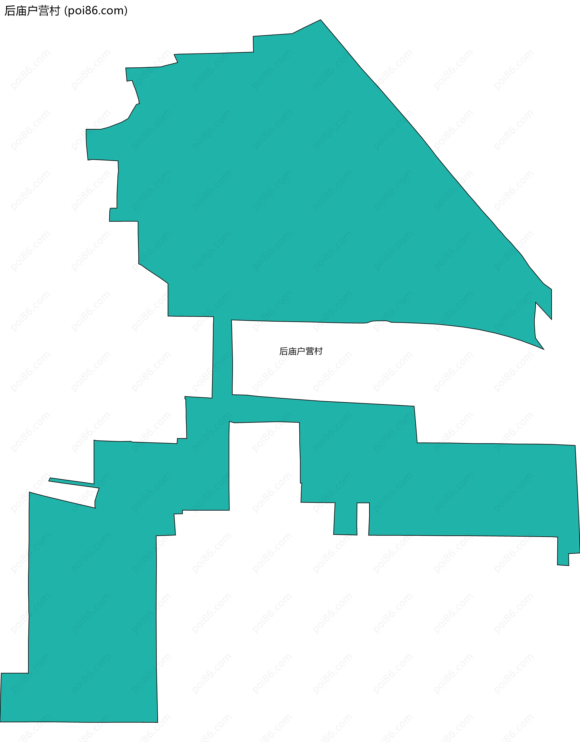 后庙户营村边界地图