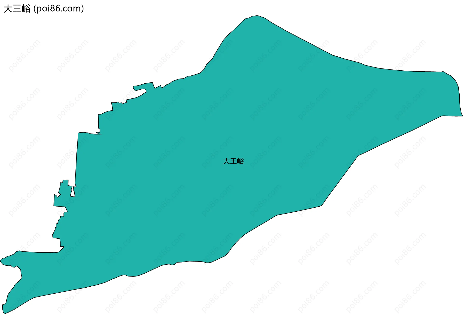 大王峪边界地图