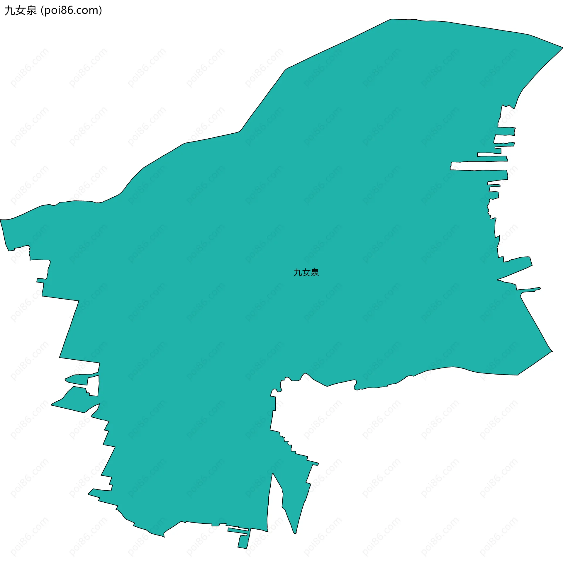 九女泉边界地图