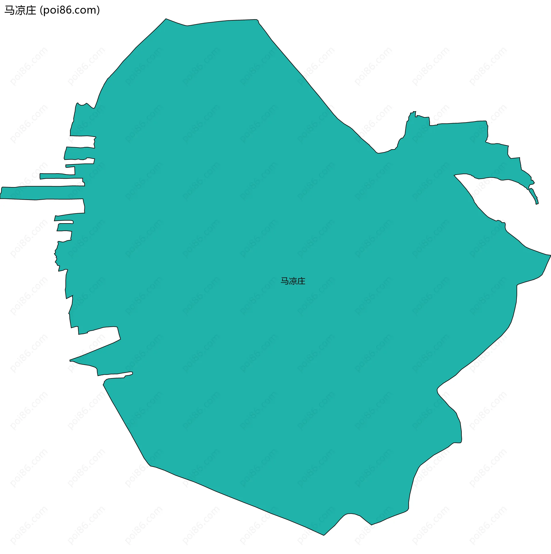 马凉庄边界地图