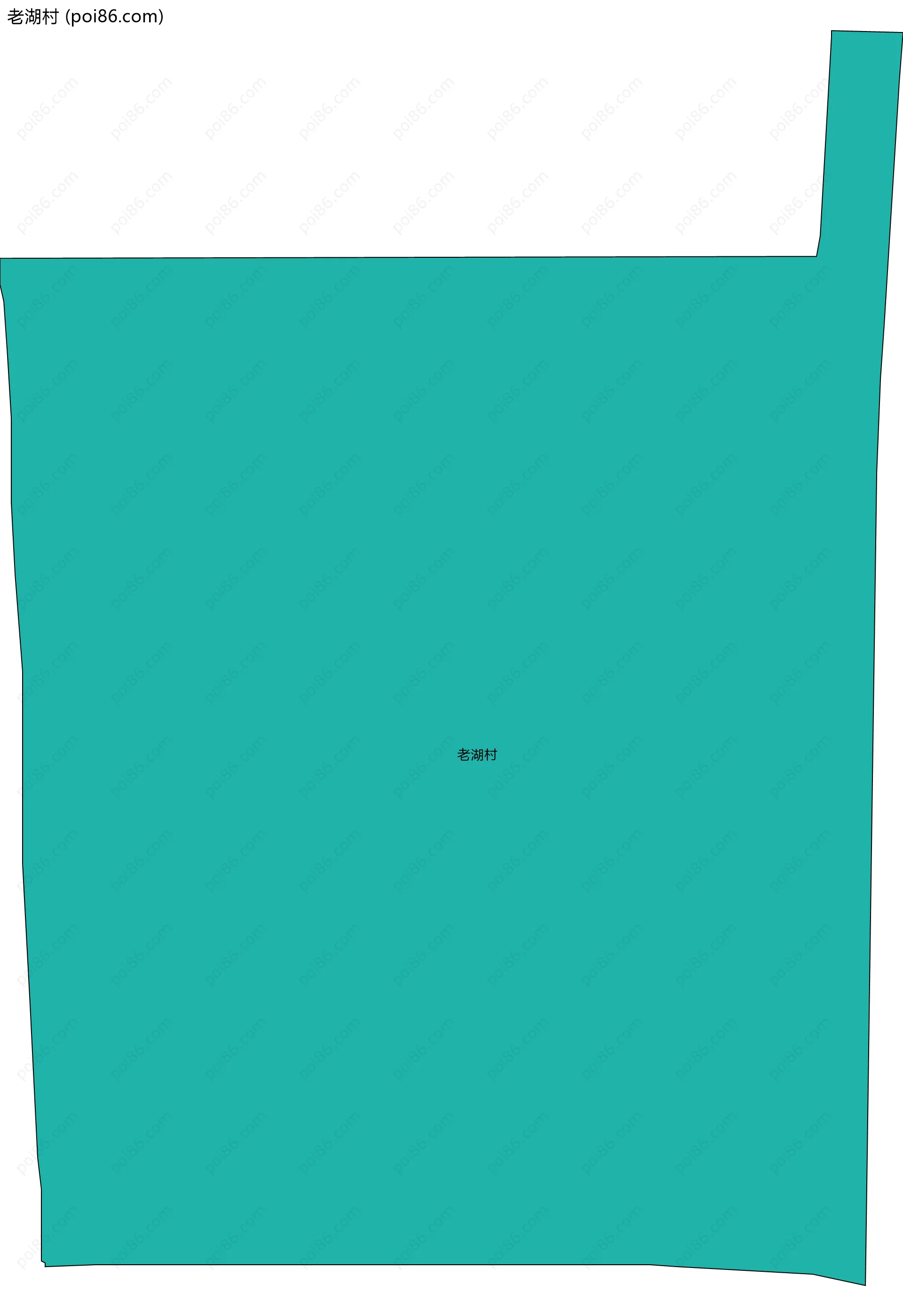 老湖村边界地图