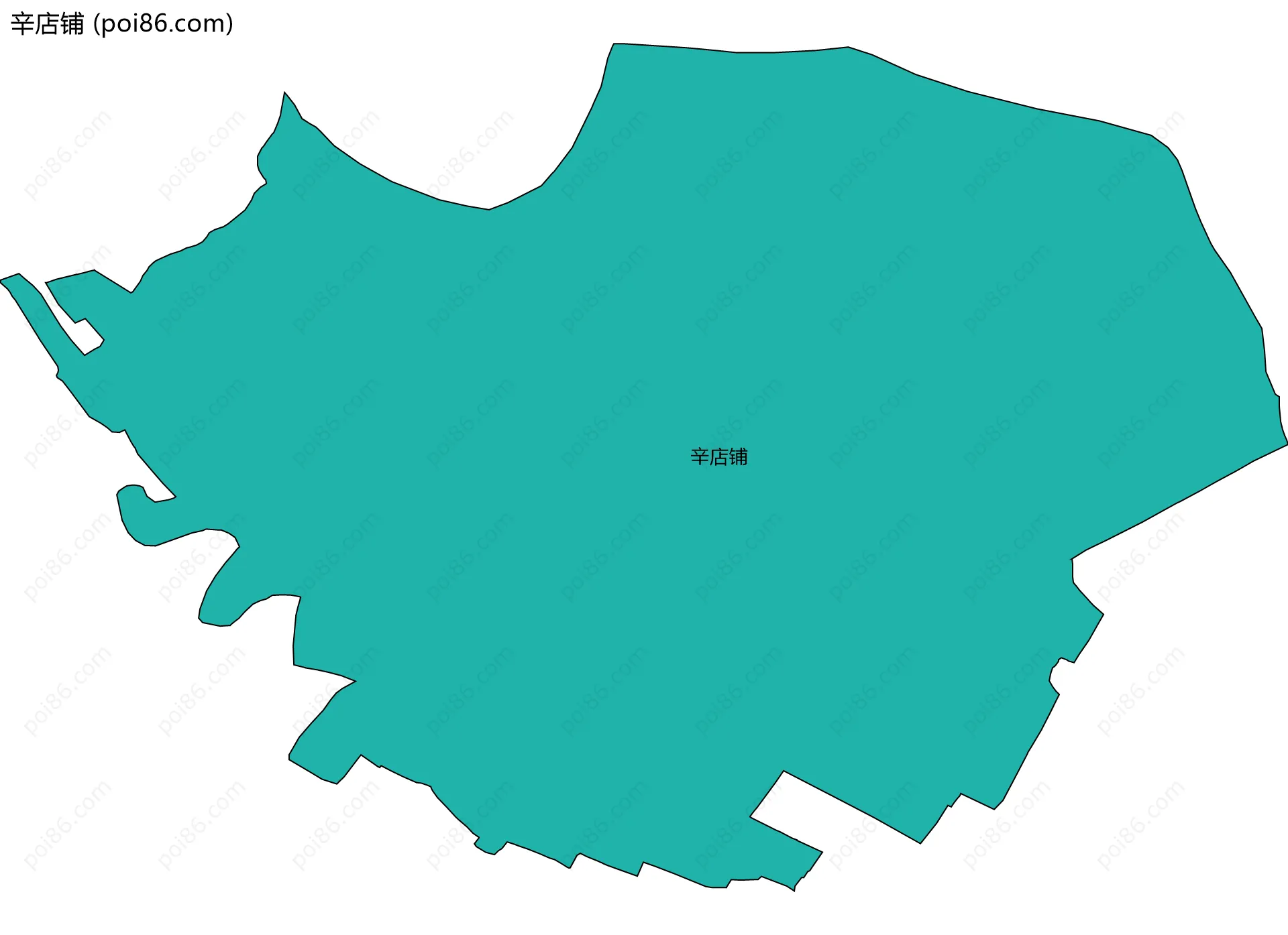 辛店铺边界地图