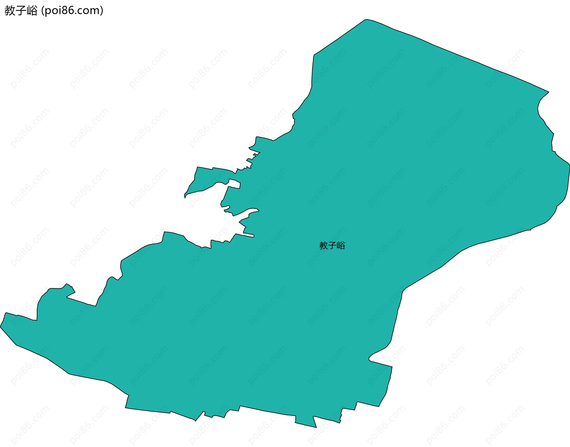 教子峪边界地图