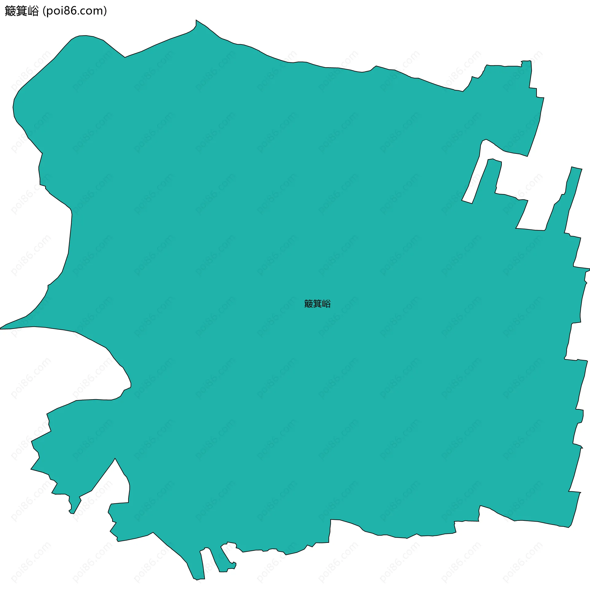 簸箕峪边界地图