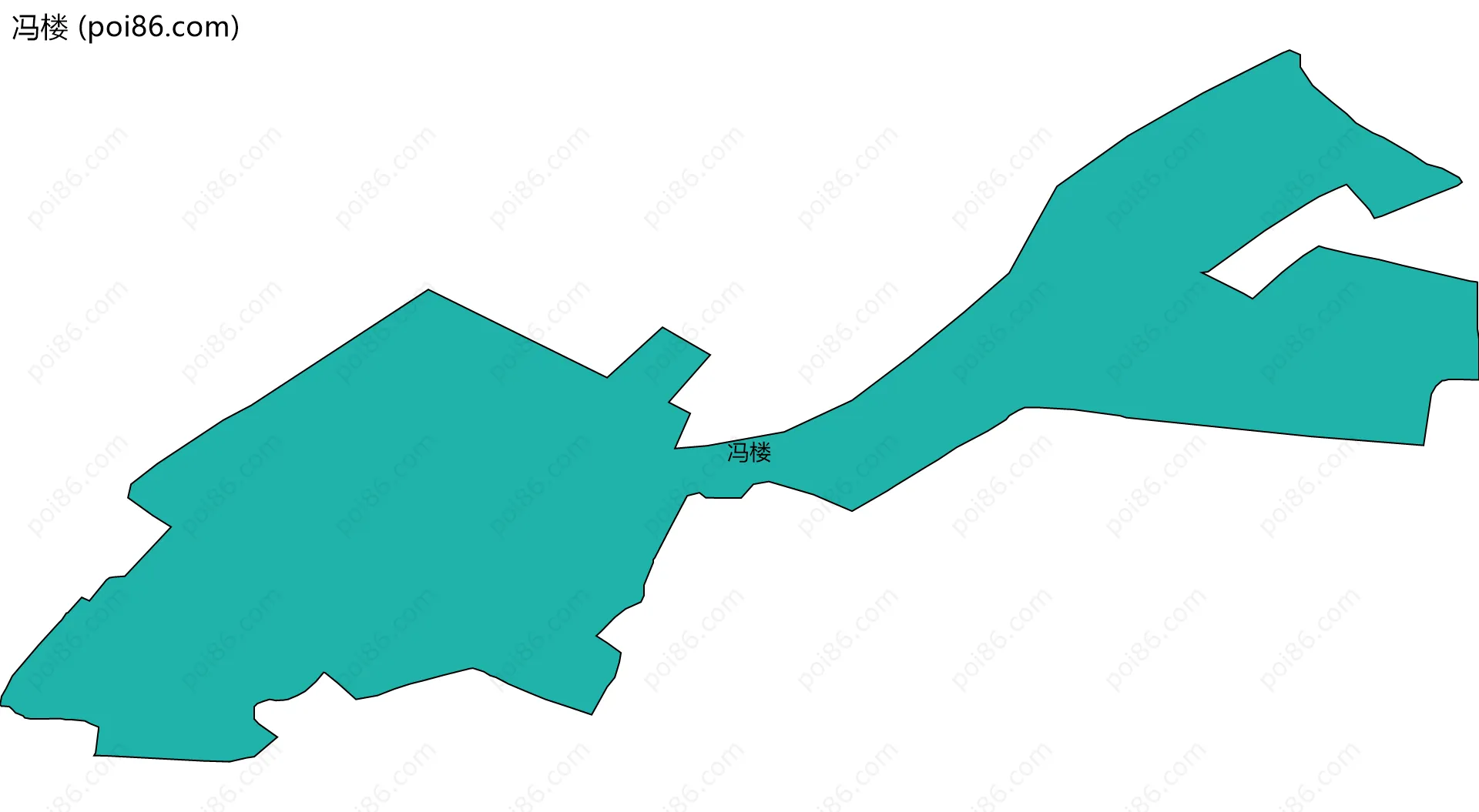 冯楼边界地图