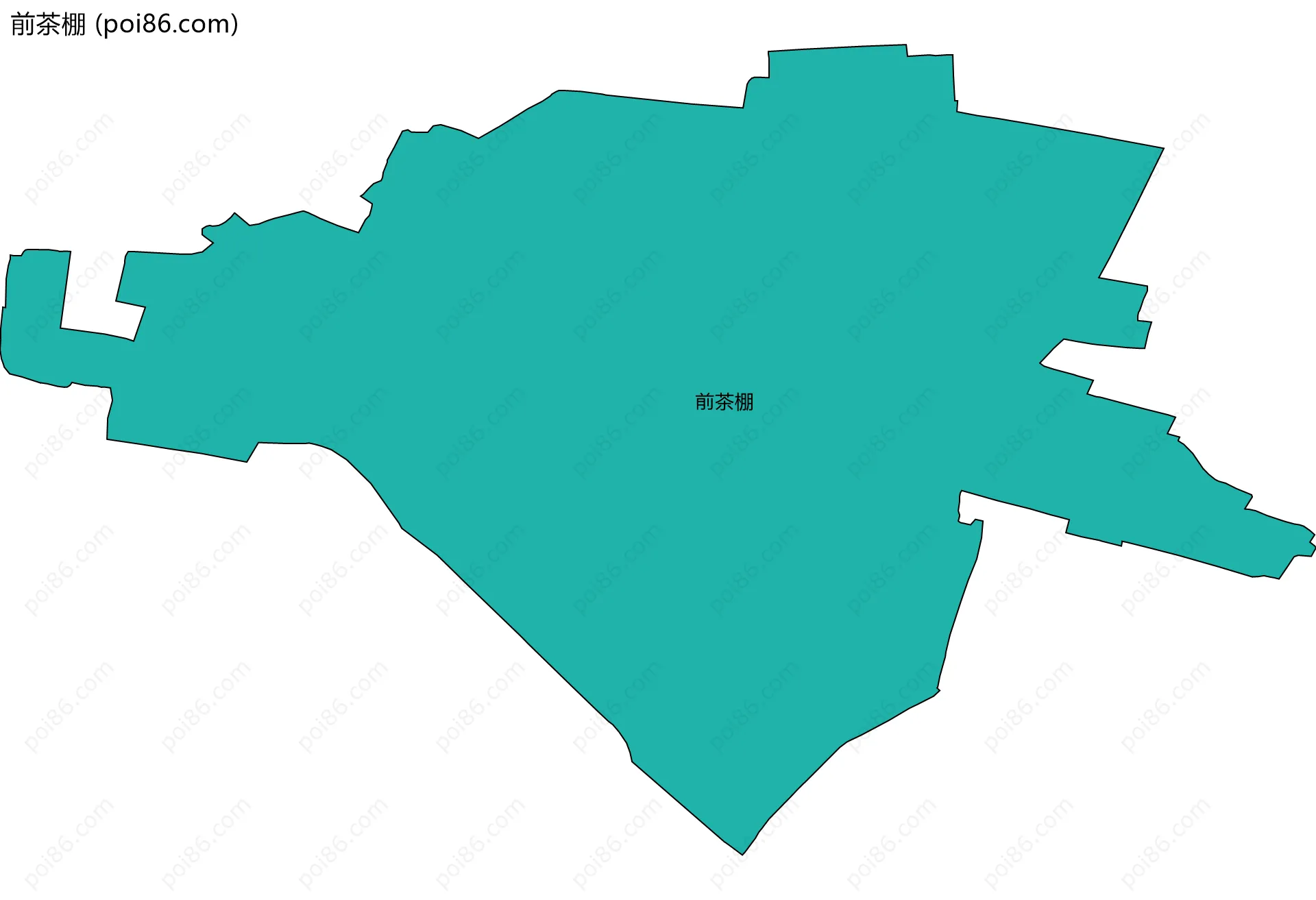 前茶棚边界地图