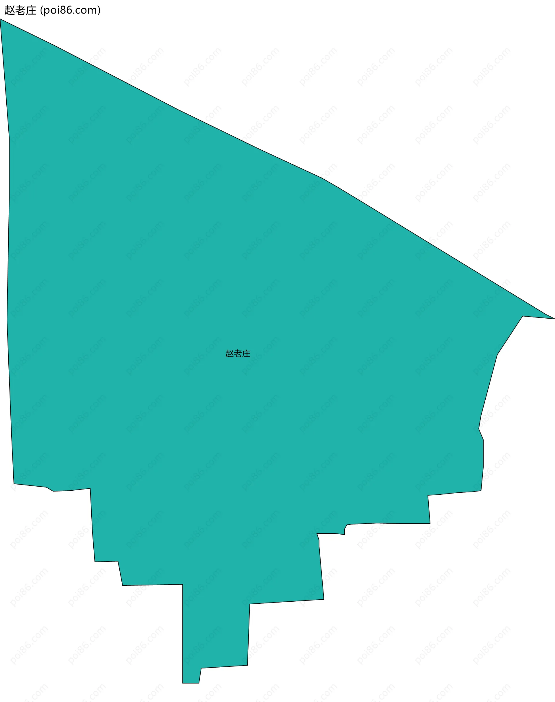 赵老庄边界地图