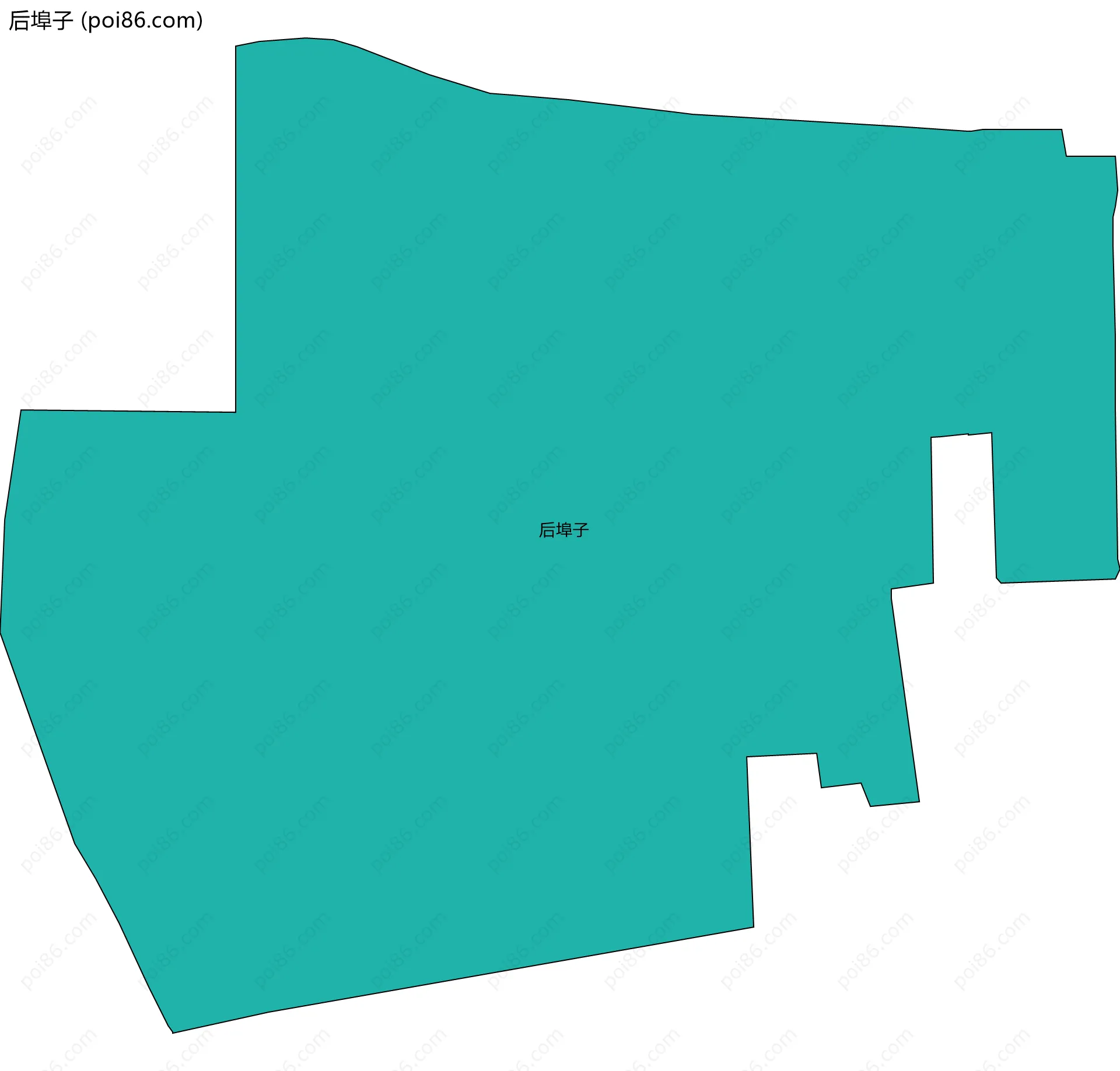 后埠子边界地图