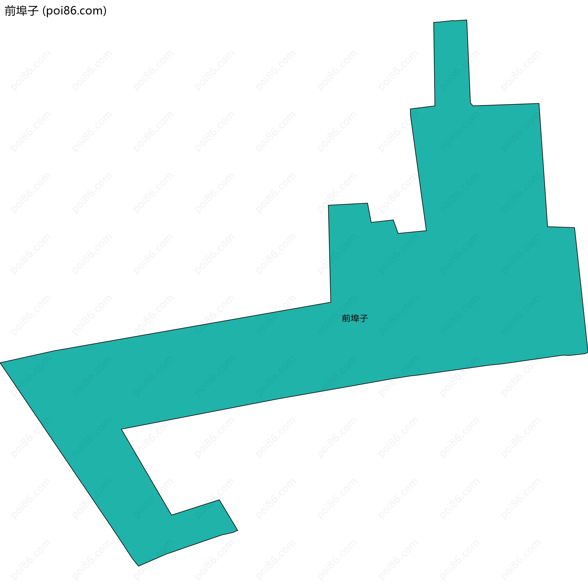 前埠子边界地图