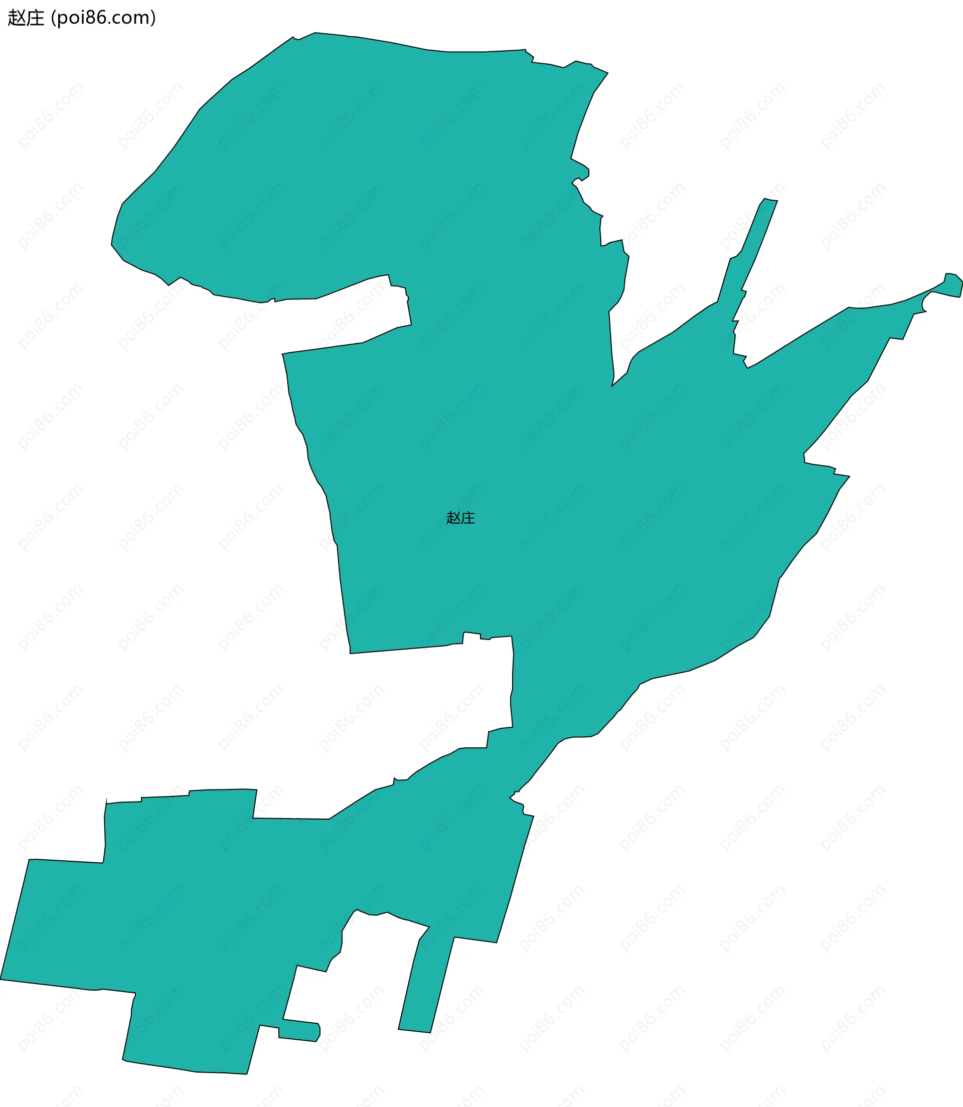 赵庄边界地图